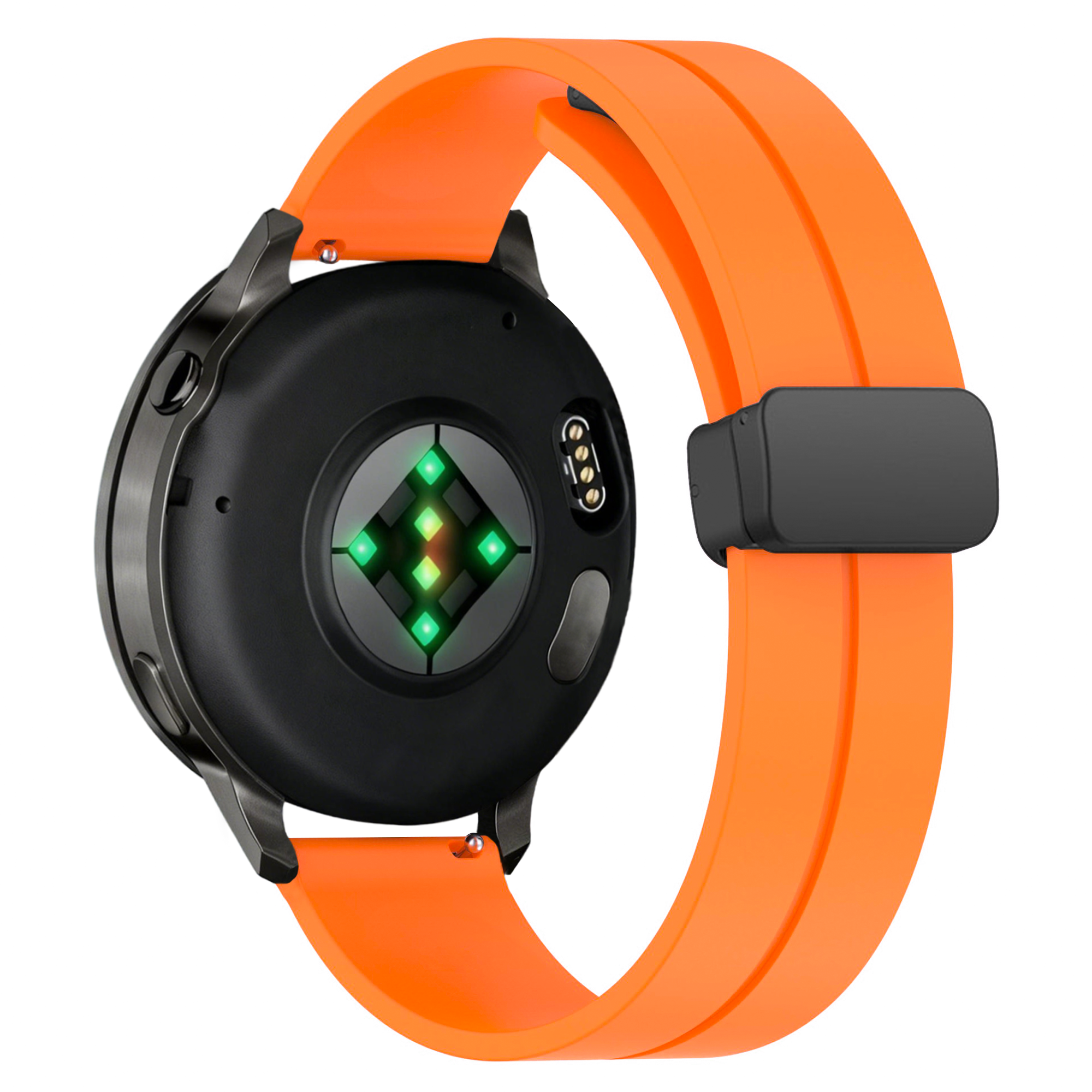 Bandz Correa silicona con hebilla-D Garmin Approach J1 (naranja)