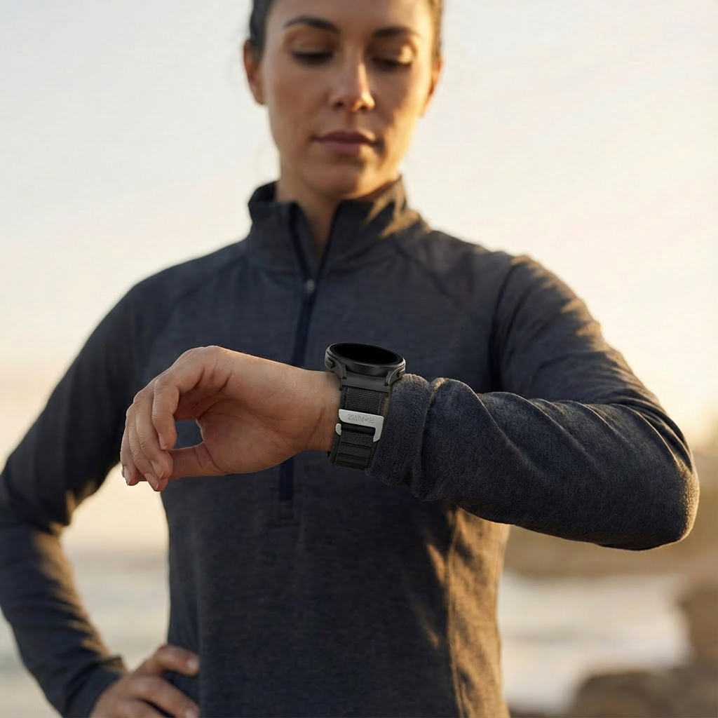 Bandz Amazfit GTR 2 Alpine Nylon Strap (Black)