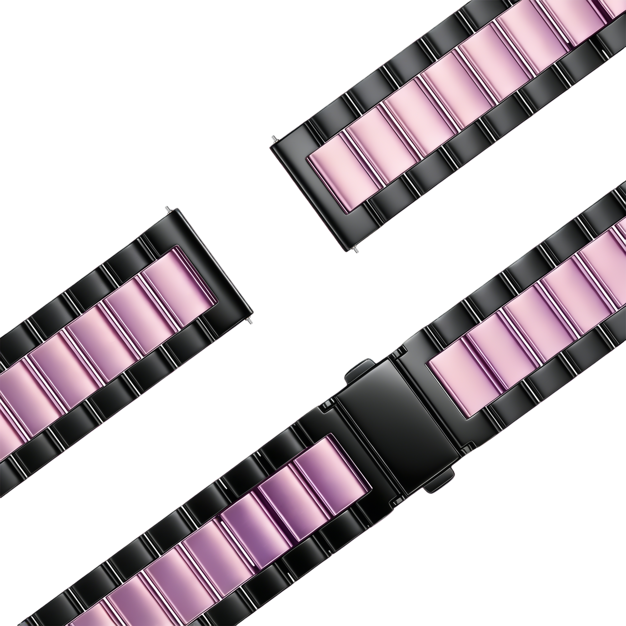 Bandz Correa acero 'Classic' Garmin Venu SQ 2 (negro/rosa)