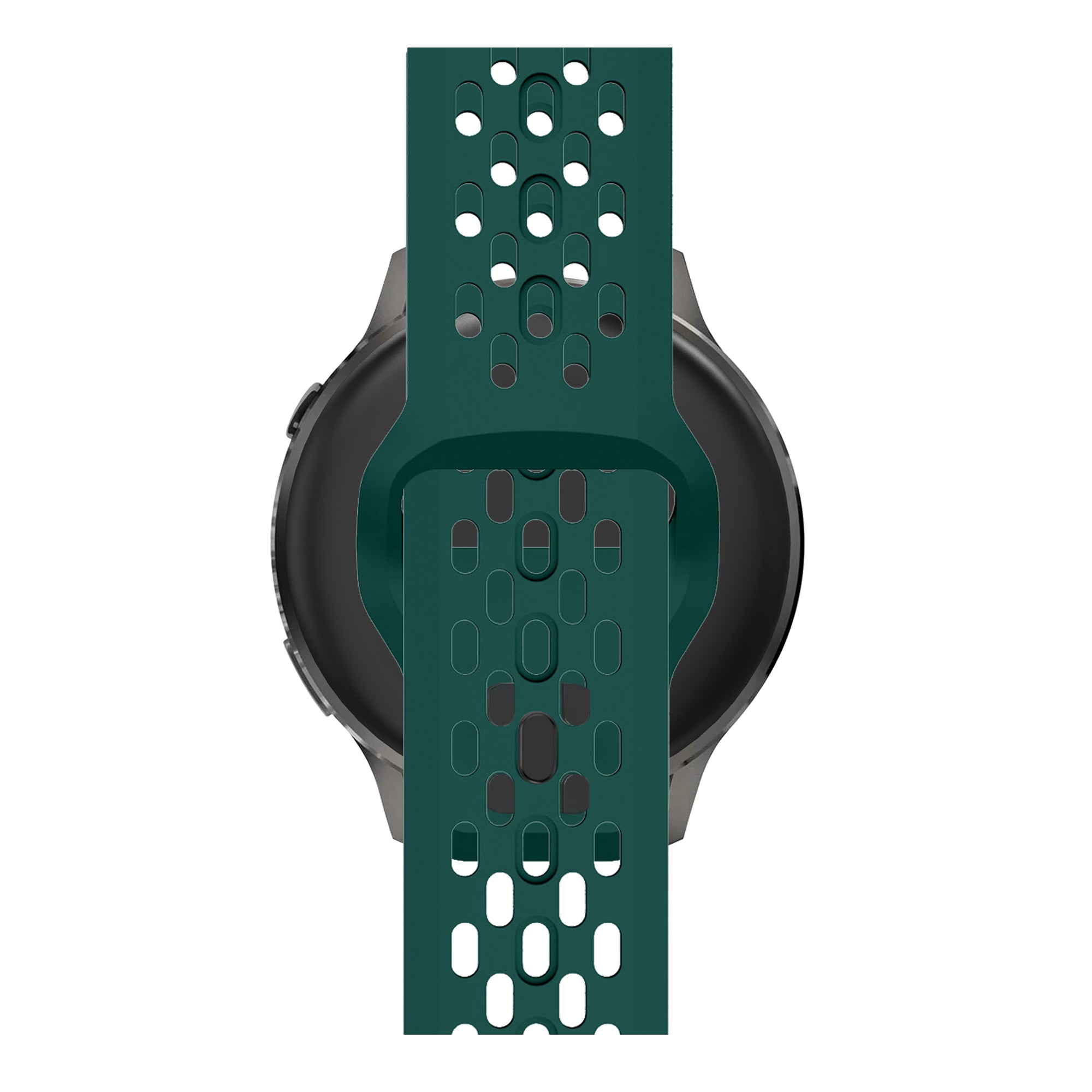 Bandz Garmin Vivomove Sport Silicone Strap 'Air' (Dark Green)