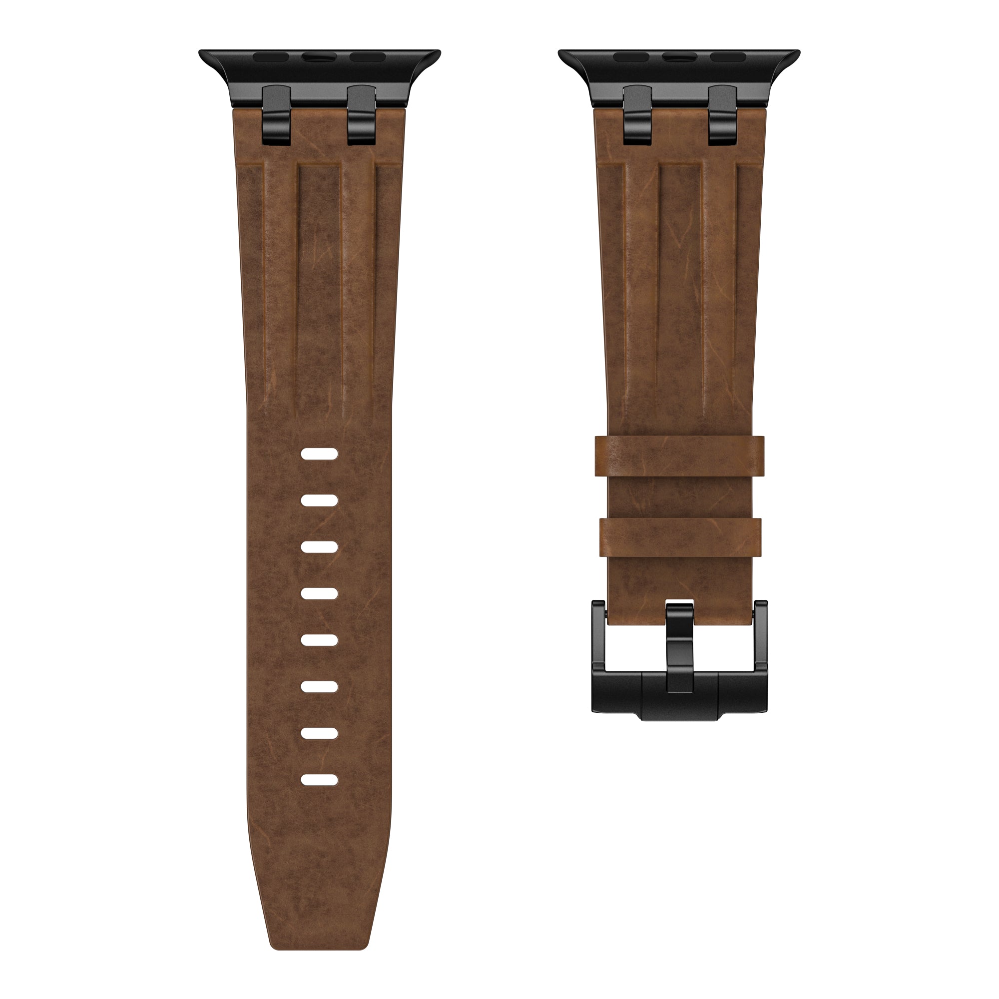 Correa cuero sólido Apple Watch (bronze)