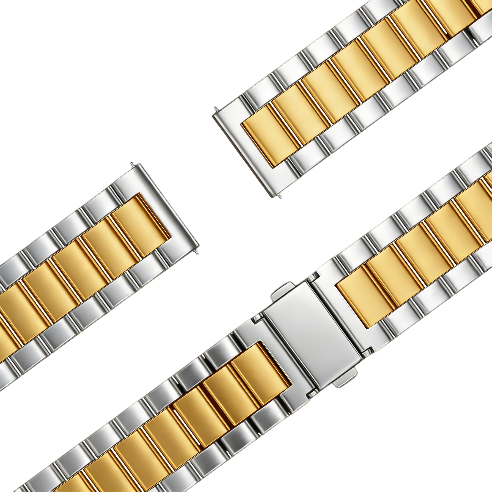 Bandz Correa acero 'Classic' Garmin Approach S12 (plateado/dorado)