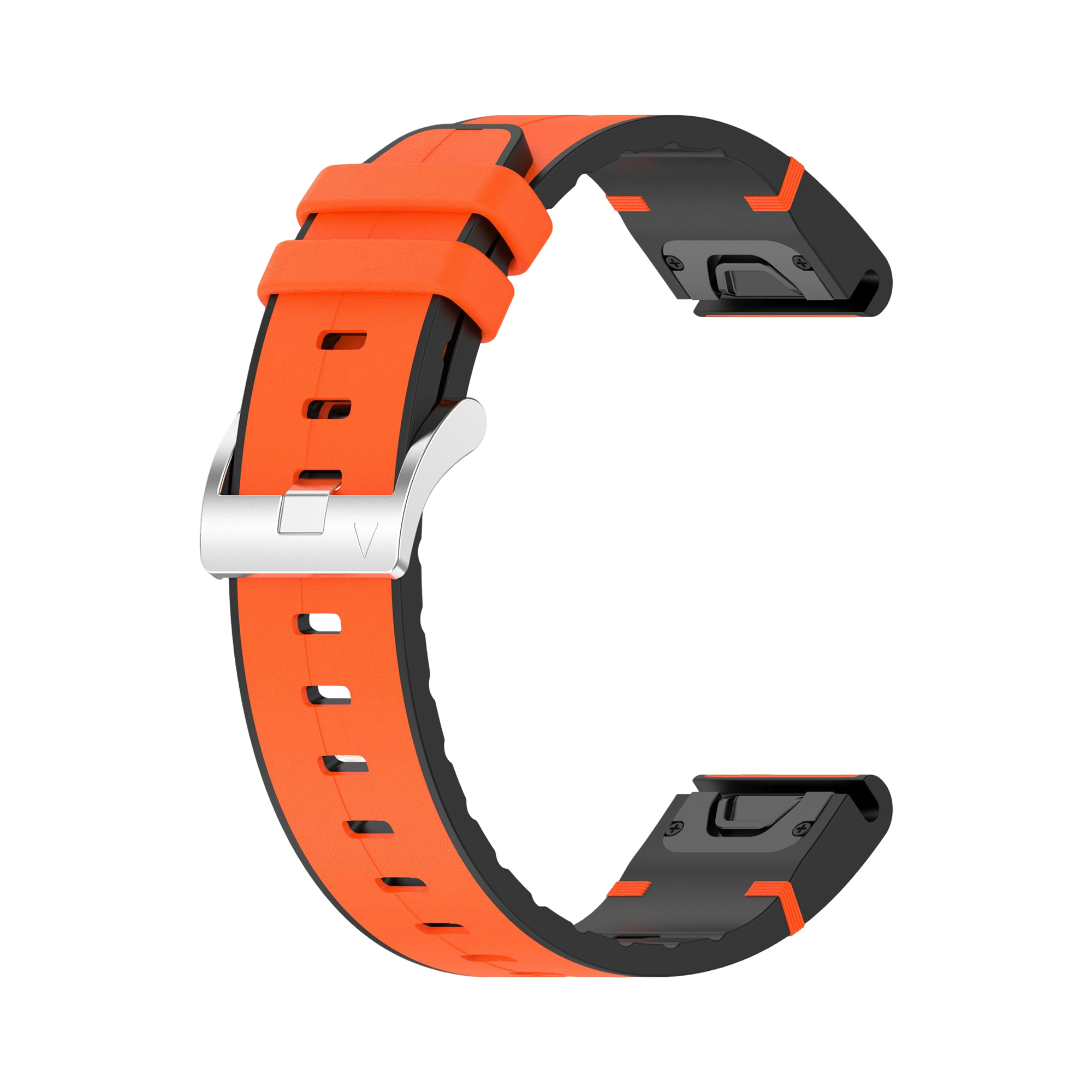 Garmin Instinct 2 Leather Hybrid Strap (Orange)