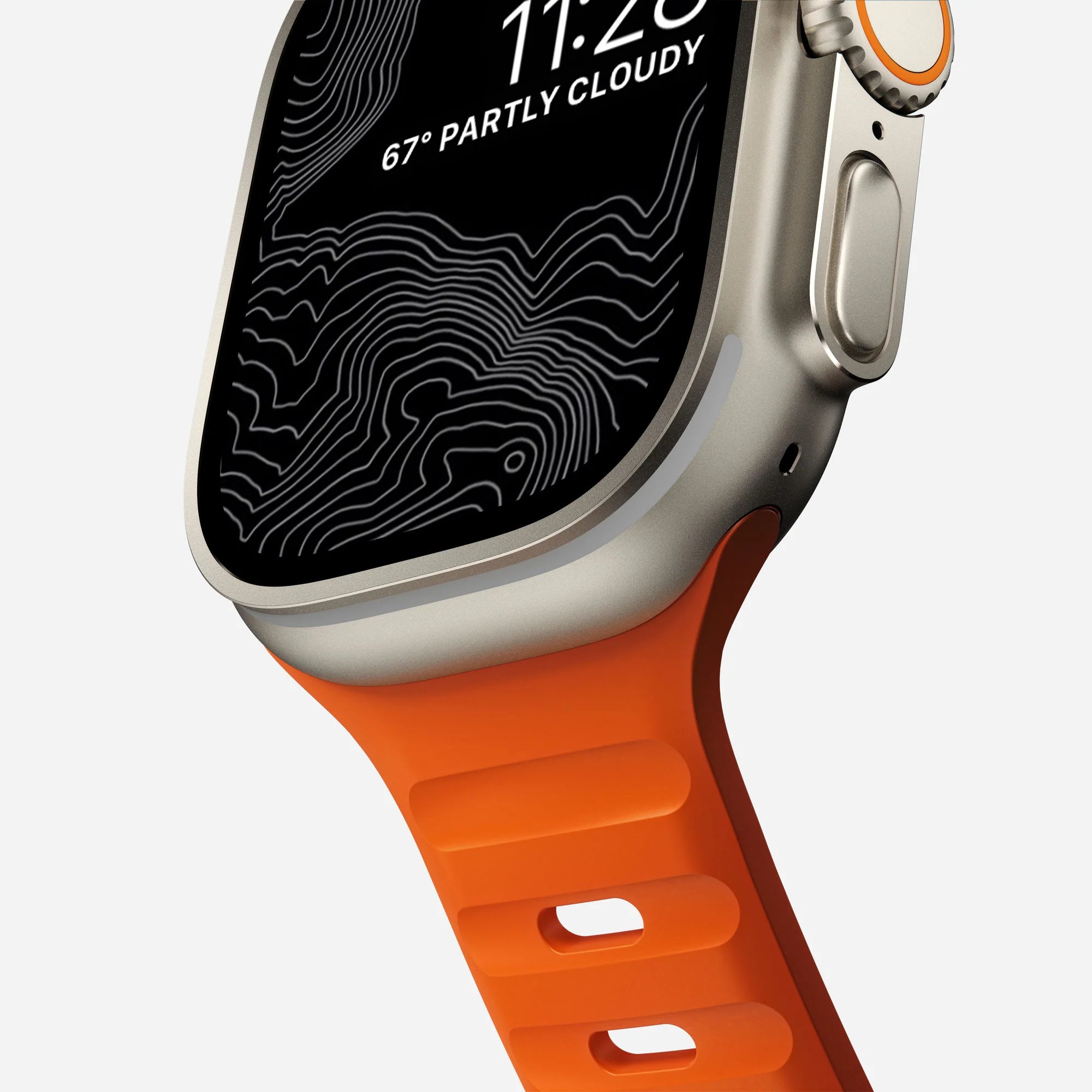 Nomad Correa silicona deportiva Apple Watch (ultra naranja)