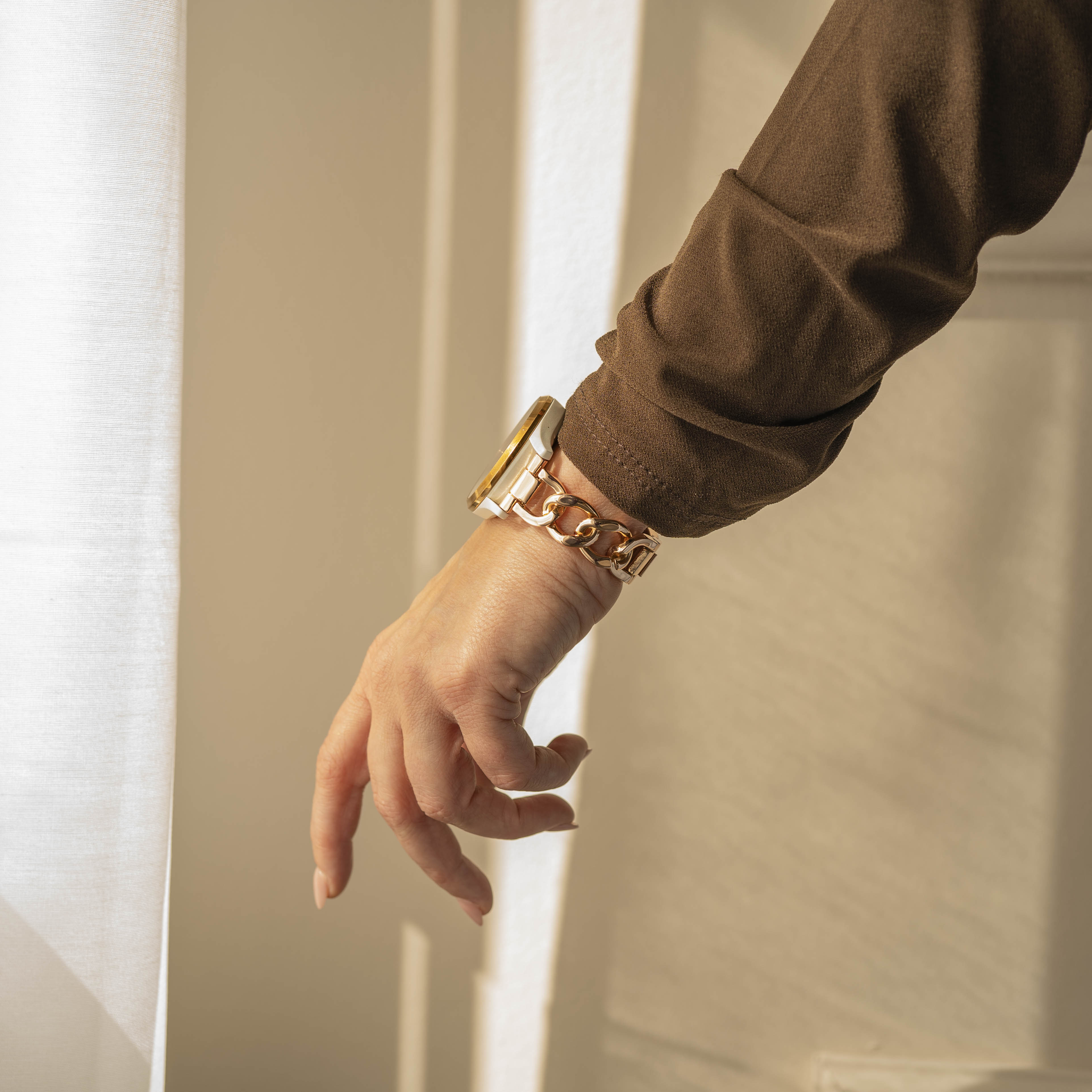 Correa cadena de acero Withings Steel HR - 40mm (oro rosa)