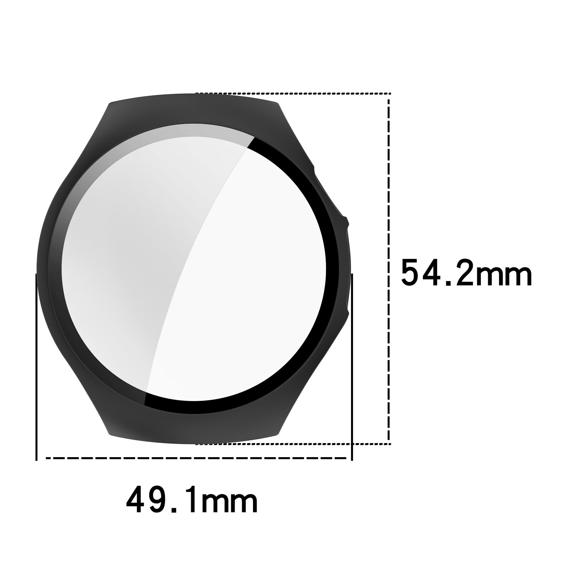 Huawei Watch 5 - 46mm Hard Case with Glass (Transparent)