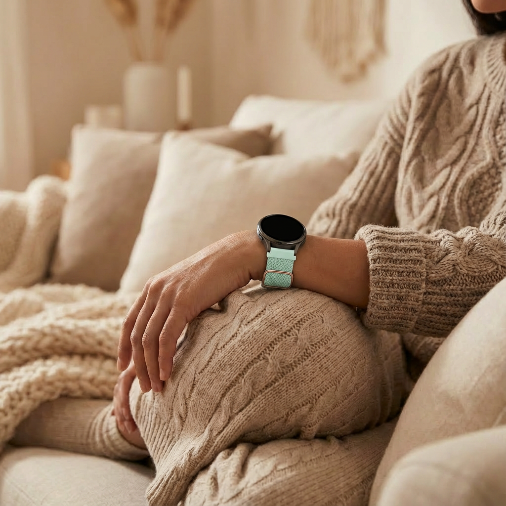 Bandz Garmin Venu 4 - 41mm Adjustable Braided Strap (Turquoise)