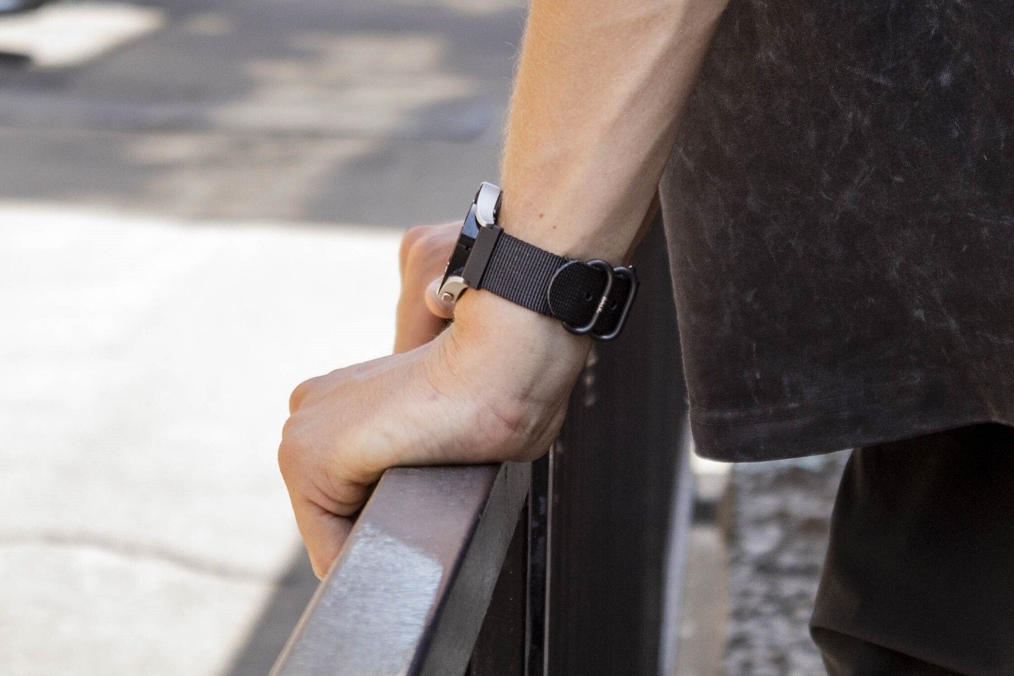 BALR Correa nylon con hebilla Amazfit GTS 3 (negro)