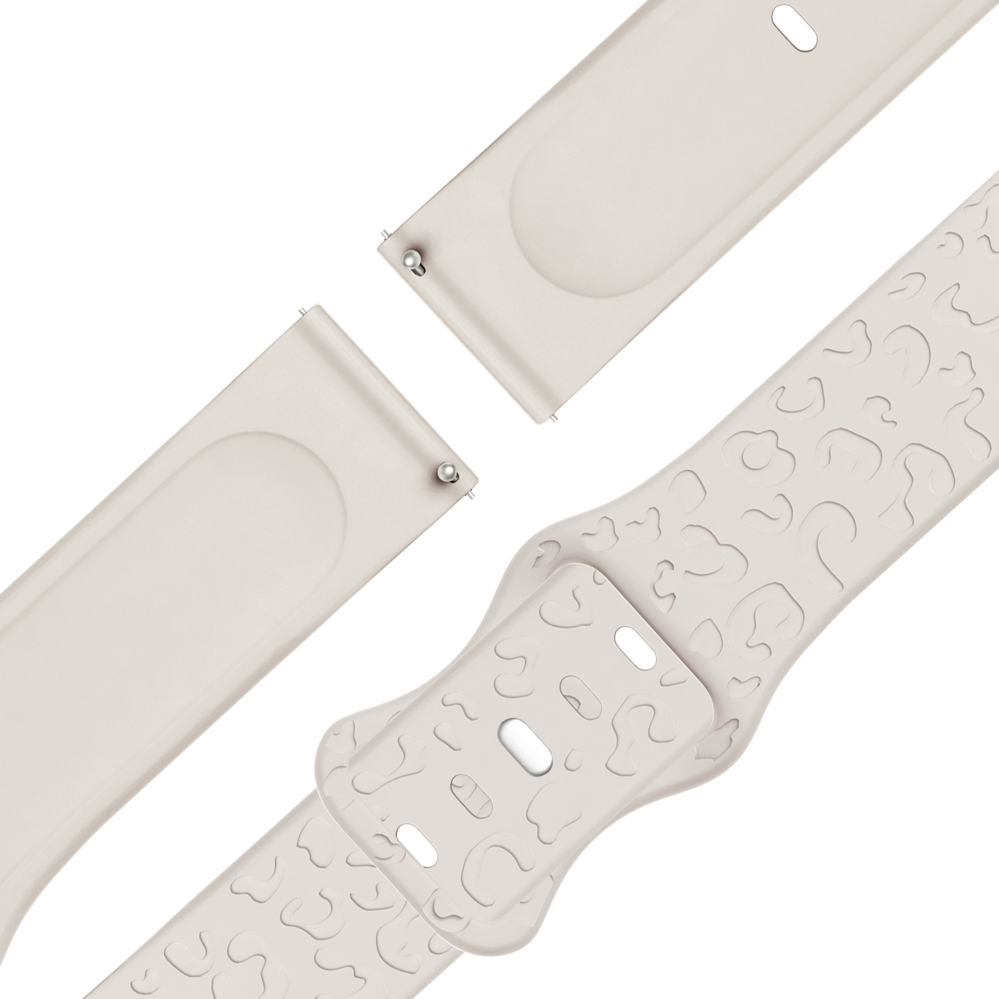 Bandz Correa silicona 'Leopard' Garmin Venu 4 - 41mm (blanco estrella)