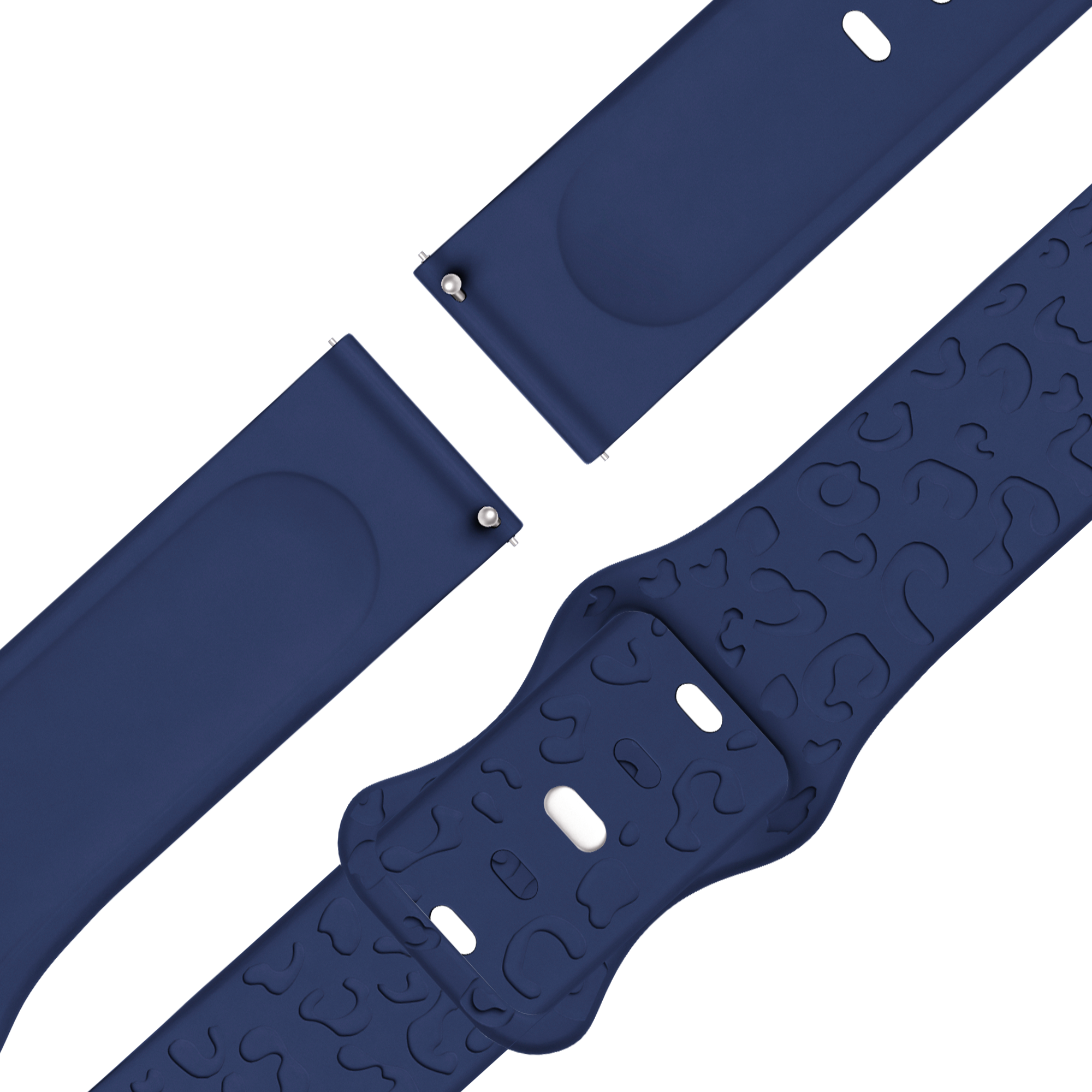 Bandz Garmin Venu 4 - 41mm Silicone Strap 'Leopard' (Dark Blue)