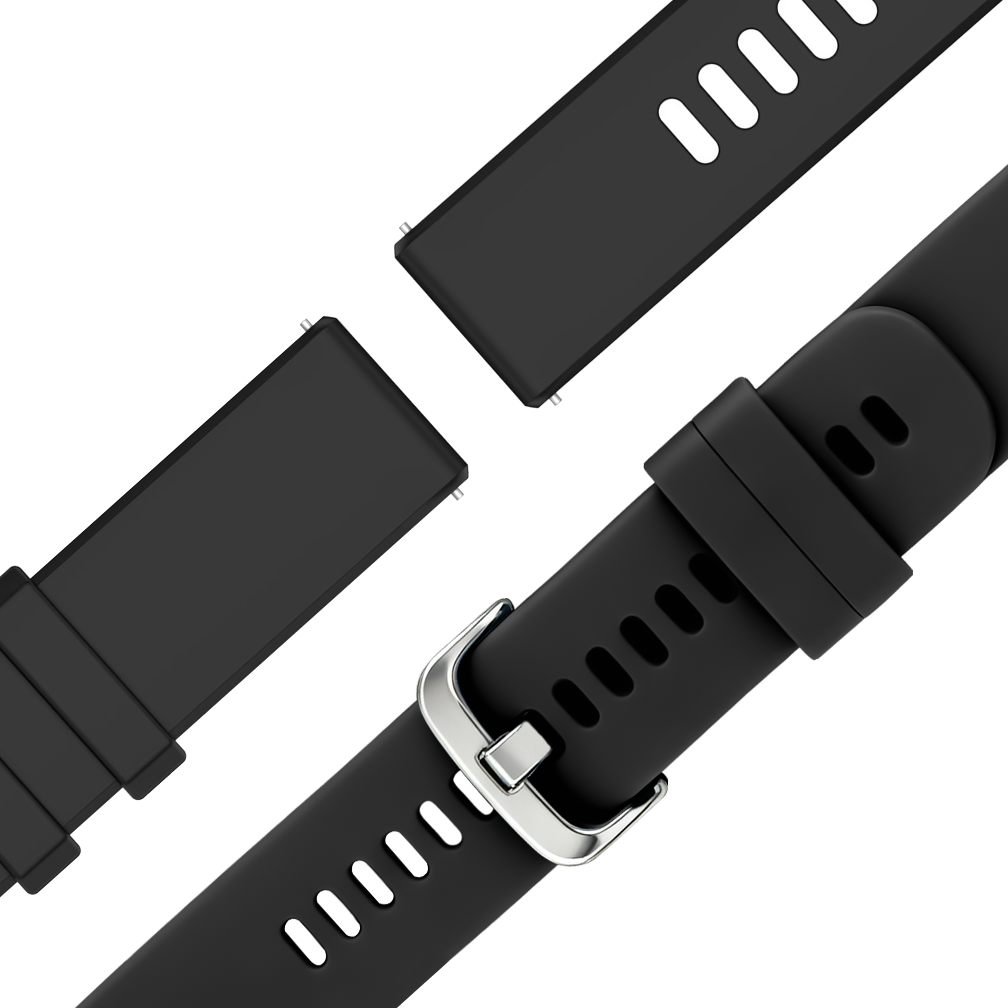 Bandz Garmin Forerunner 255s Silicone Strap 'Classic' (Black)