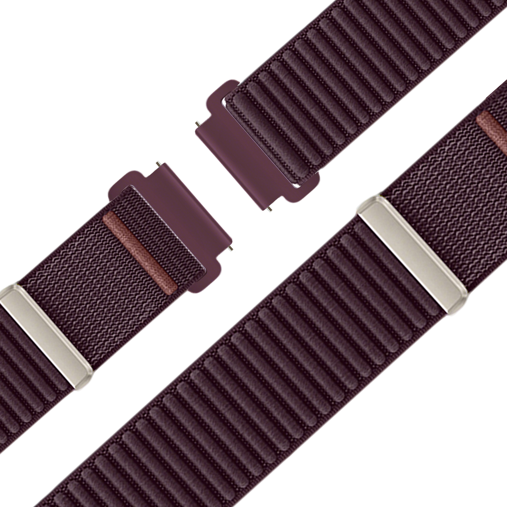 Bandz Correa nylon 'Wave' Garmin Venu 4 - 41mm (púrpura oscuro)