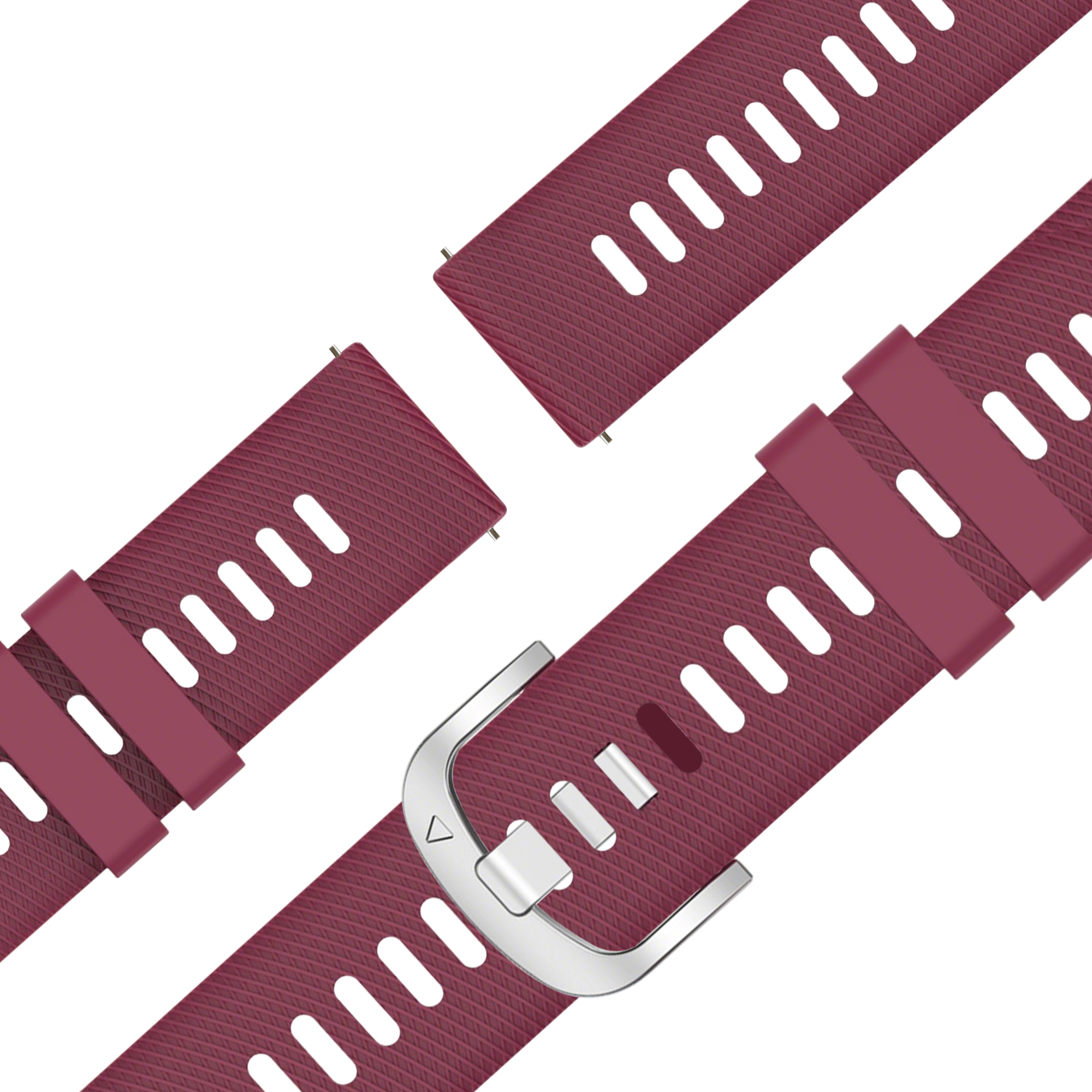 Bandz Correa silicona 'Deluxe' Garmin Venu 4 - 41mm (rojo vino)