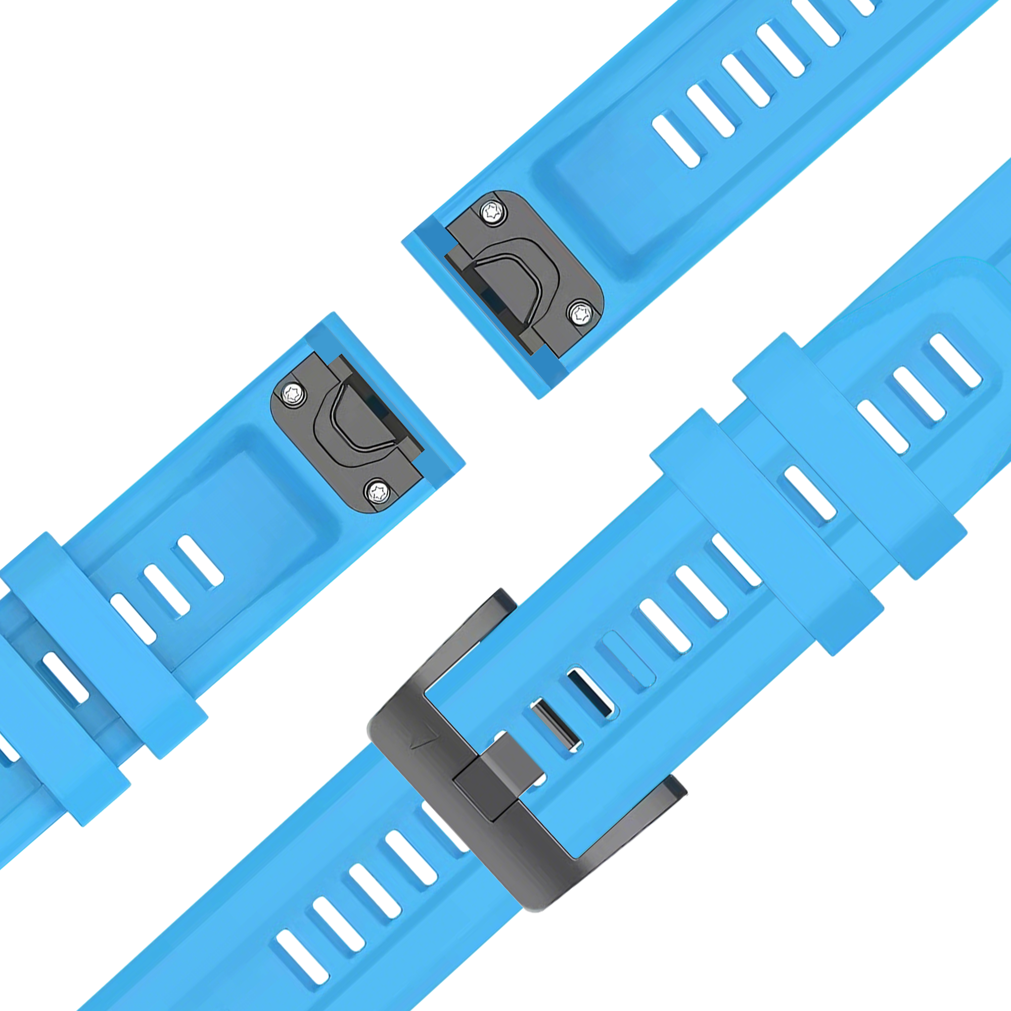 Bandz Garmin Descent Mk1 Silicone Strap 'Classic' (Sky Blue)