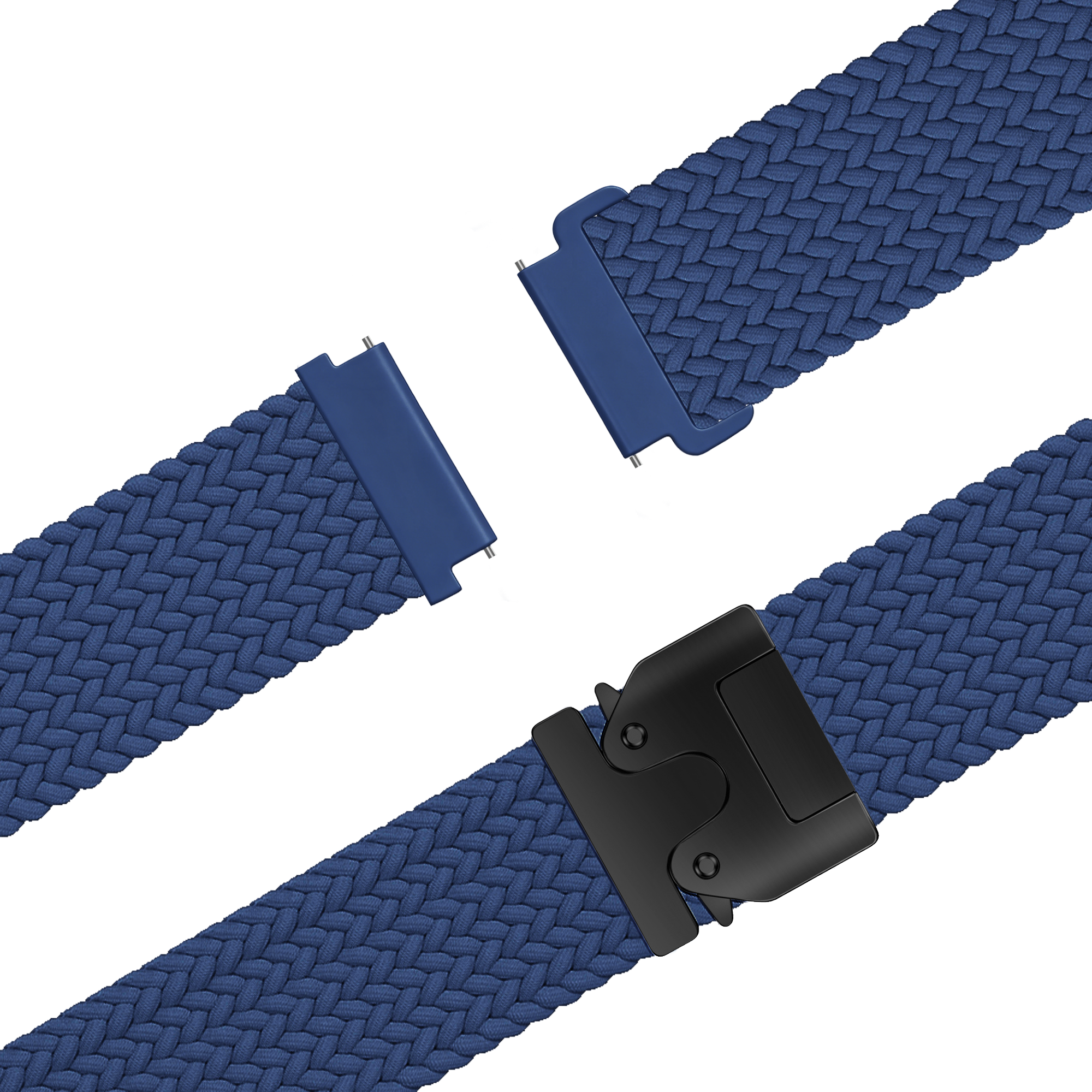 Bandz Garmin Vivoactive 4 Braided Strap 'Parachute' (Blue)