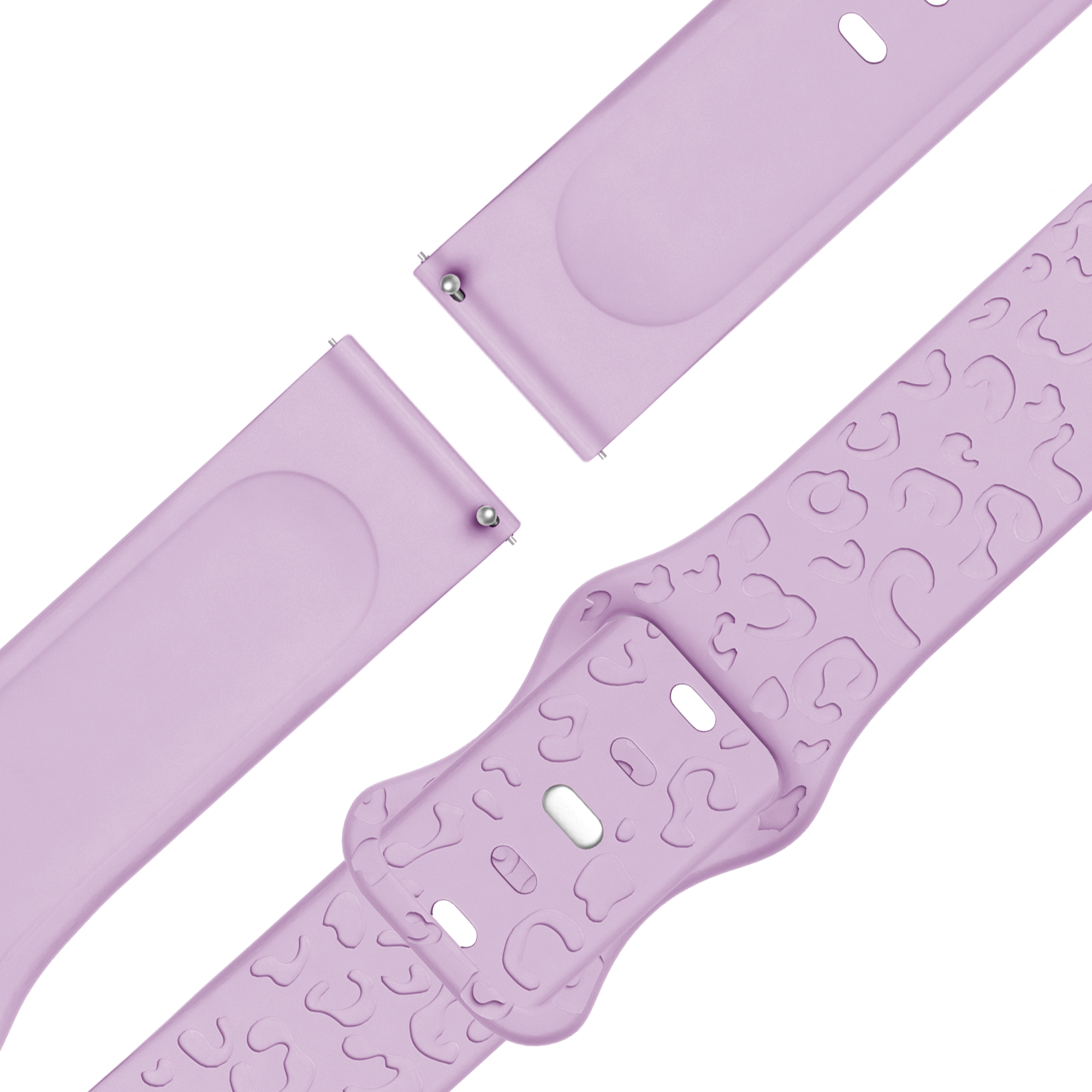 Bandz Garmin Vivoactive 3 Silicone Strap 'Leopard' (Light Purple)