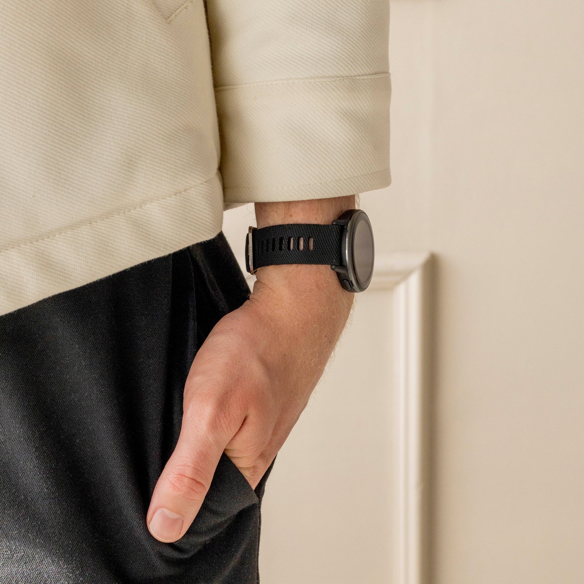 Correa silicona Garmin Vivomove Sport (negro)