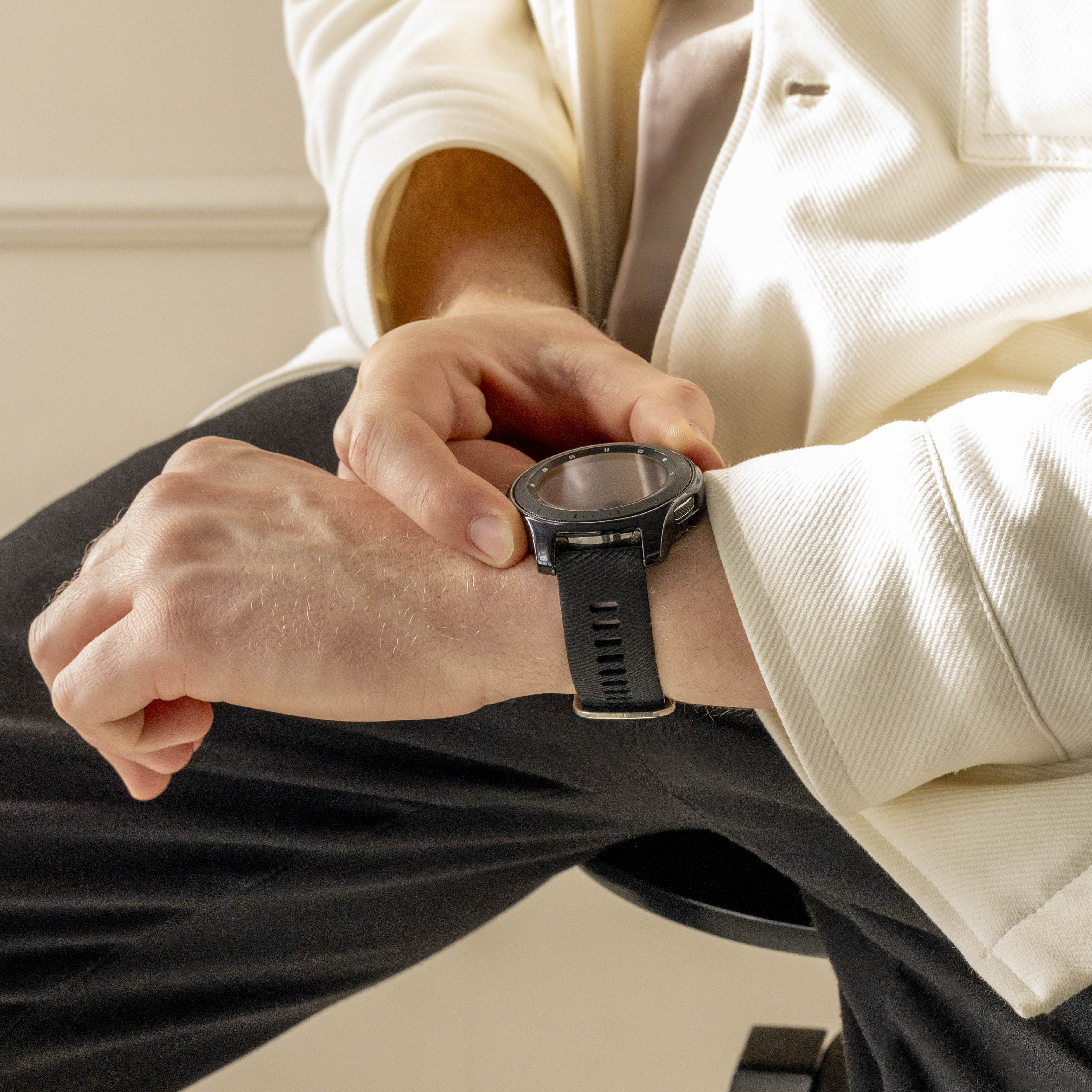 Coros Pace 3 Silicone Strap (Black)