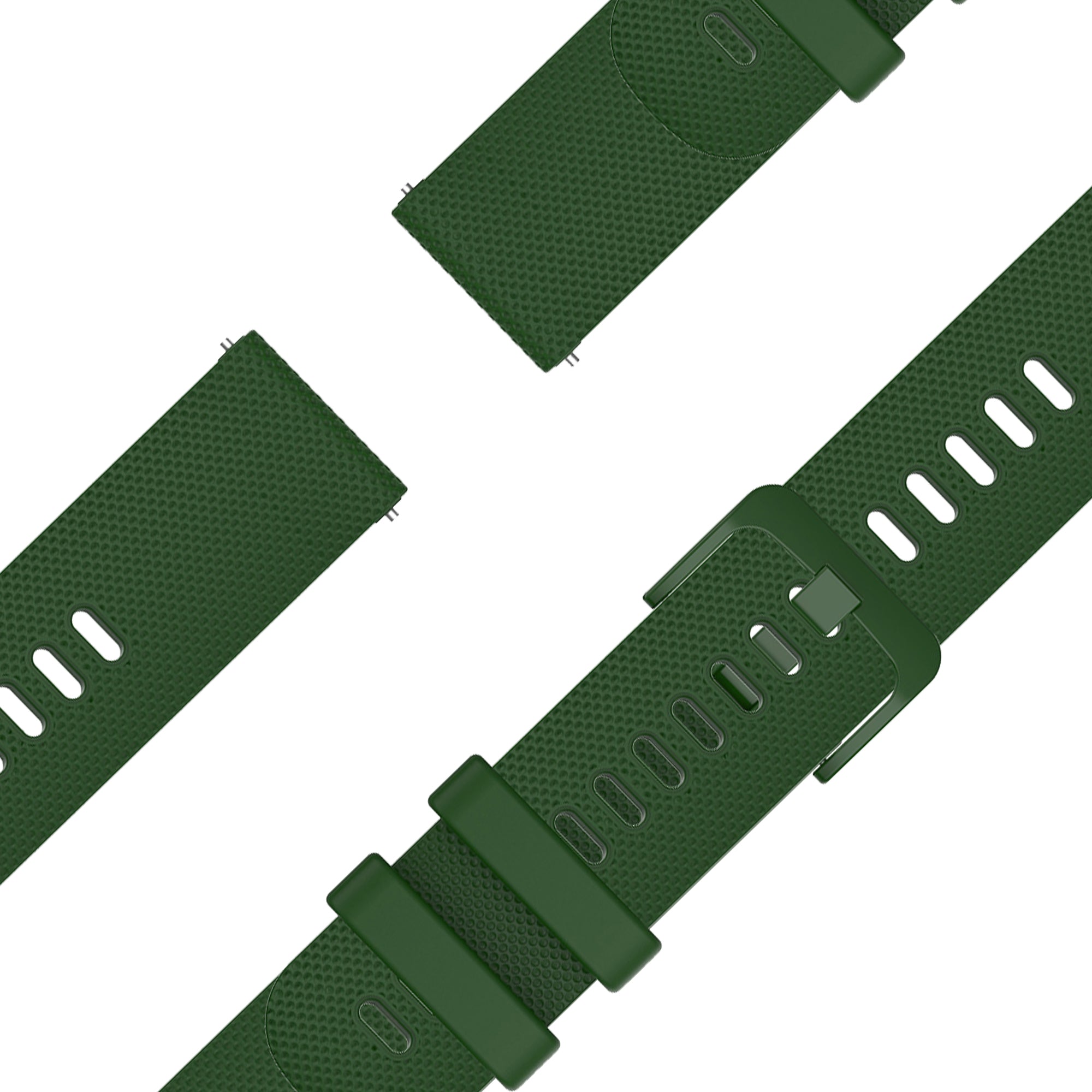 Bandz Garmin Forerunner 570 - 47mm Silicone Strap 'Premium' (Army Green)