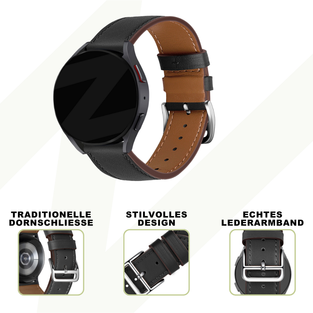 Bandz Correa cuero 'Deluxe' Coros Apex 2 (negro)