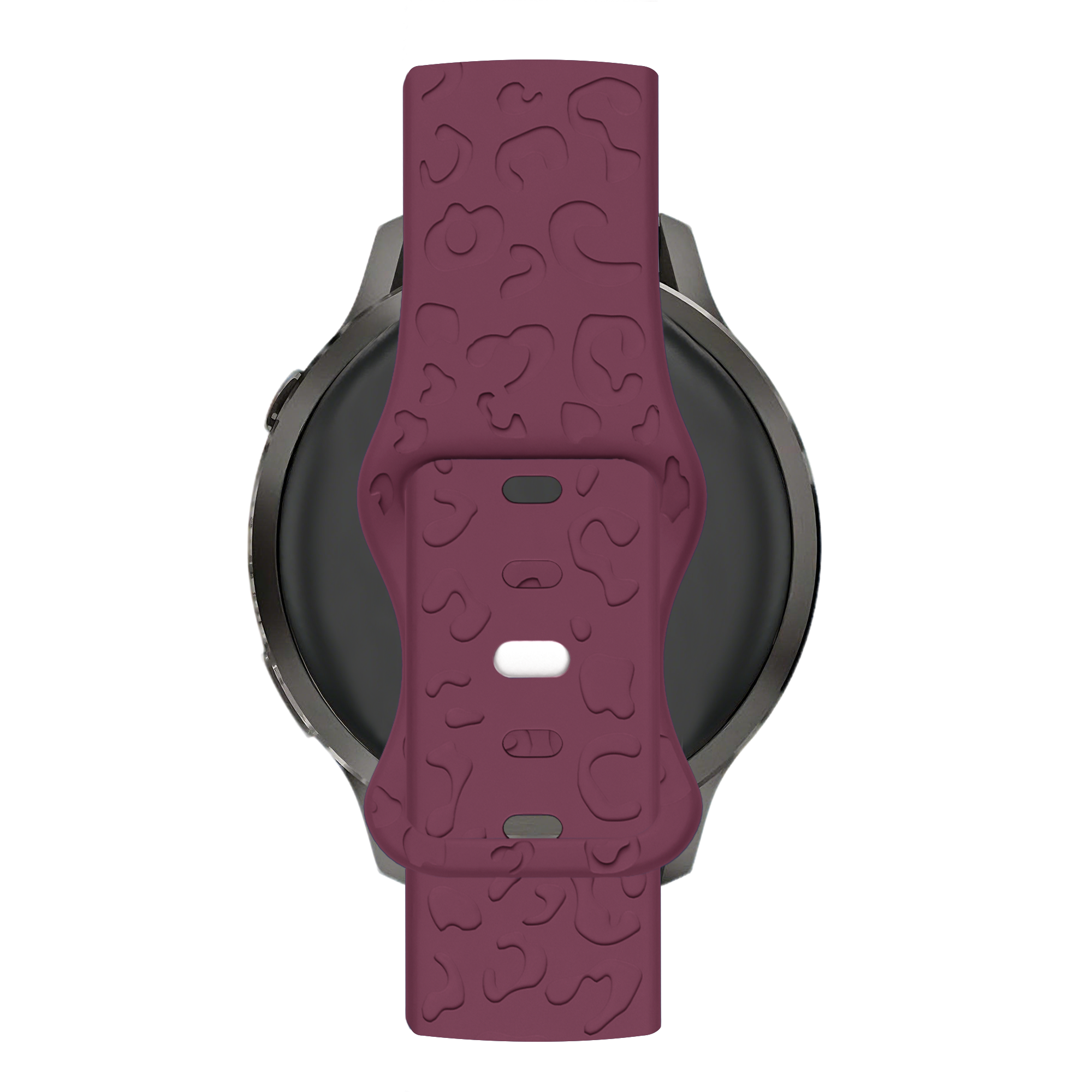 Bandz Correa silicona 'Leopard' Garmin Vivoactive 3 (rojo vino)