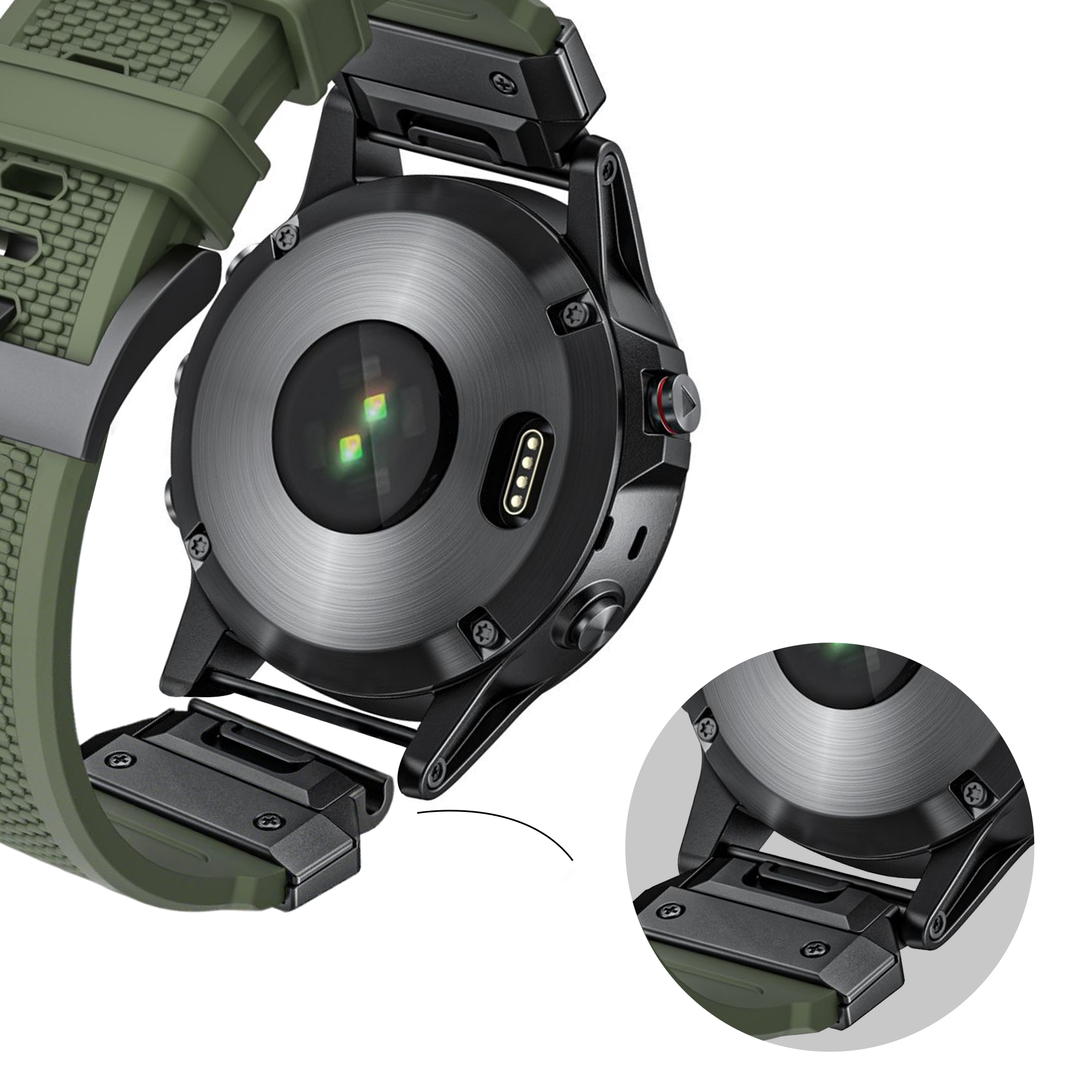 Bandz Correa silicona 'Explorer' Garmin Descent G1 (verde)