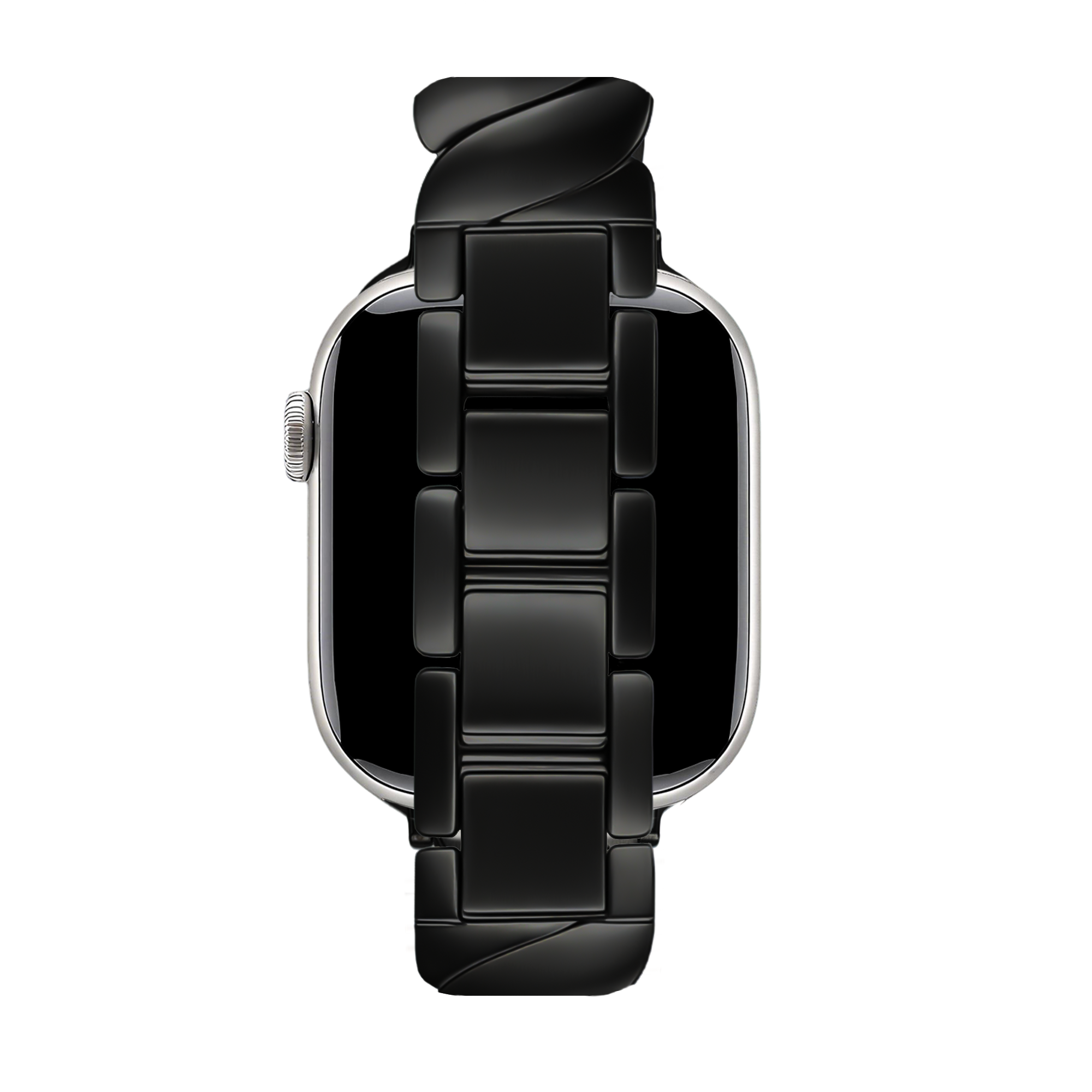 Bandz Apple Watch Premium Metal Strap 'Twisted' (Black)