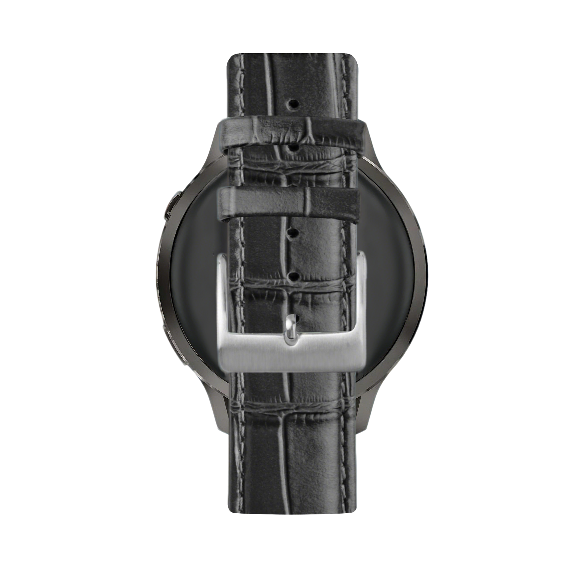 Bandz Correa cuero estilo cocodrilo Garmin Forerunner 570 - 42mm (negro)