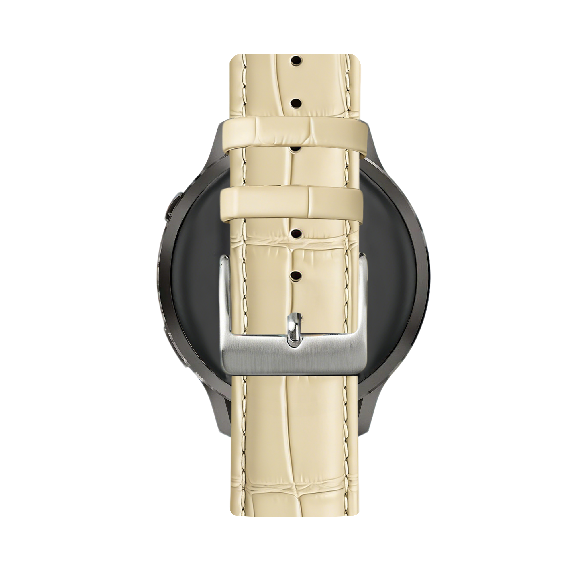 Bandz Correa cuero cocodrilo granulado Garmin Approach J1 (beige)