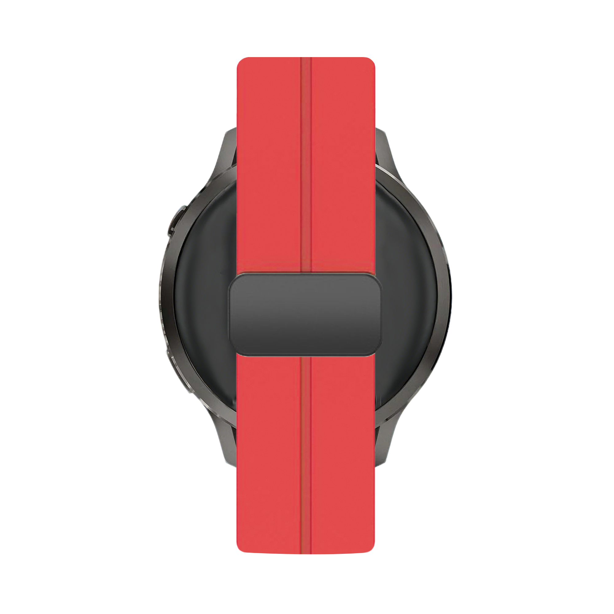 Bandz Garmin Forerunner 570 - 47mm Silicone Strap with D-Buckle (Red)