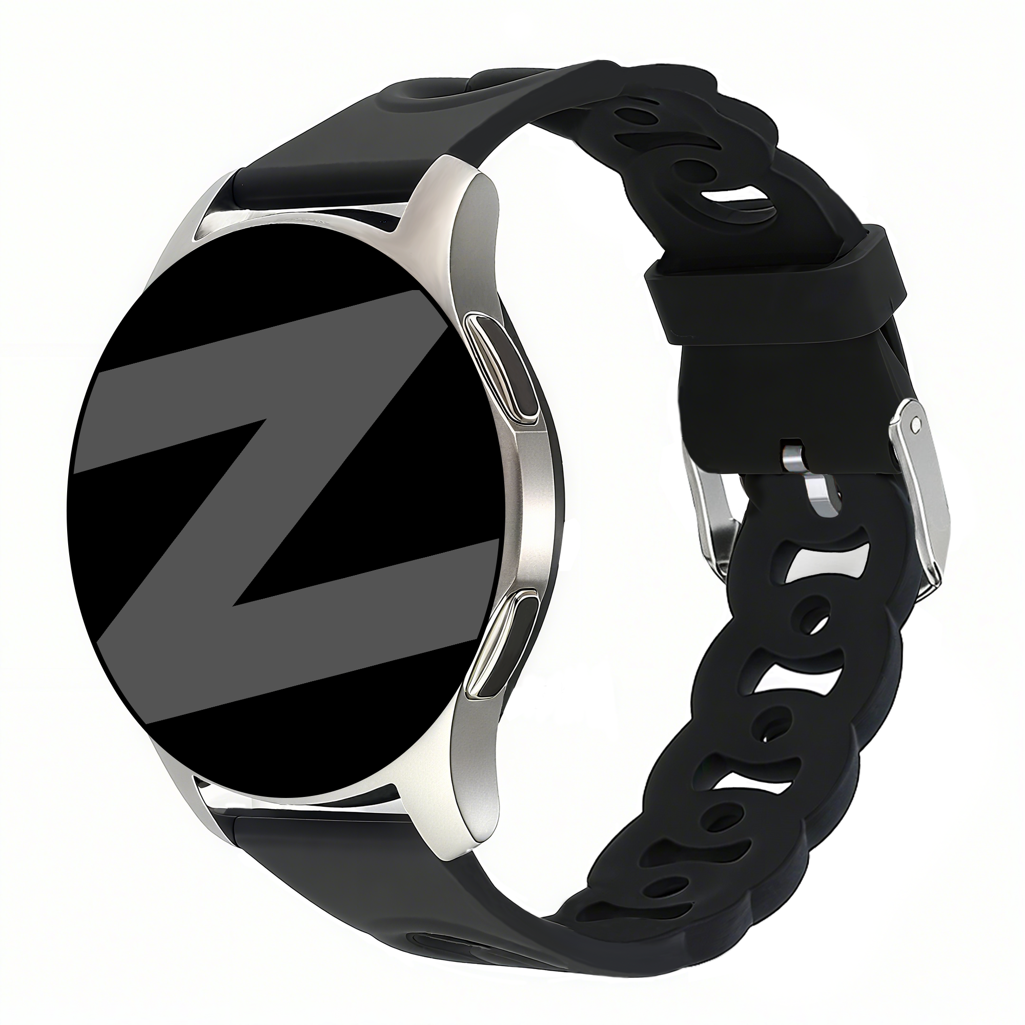 Bandz Correa silicona 'Cadenas' Amazfit Active 2 (negro)