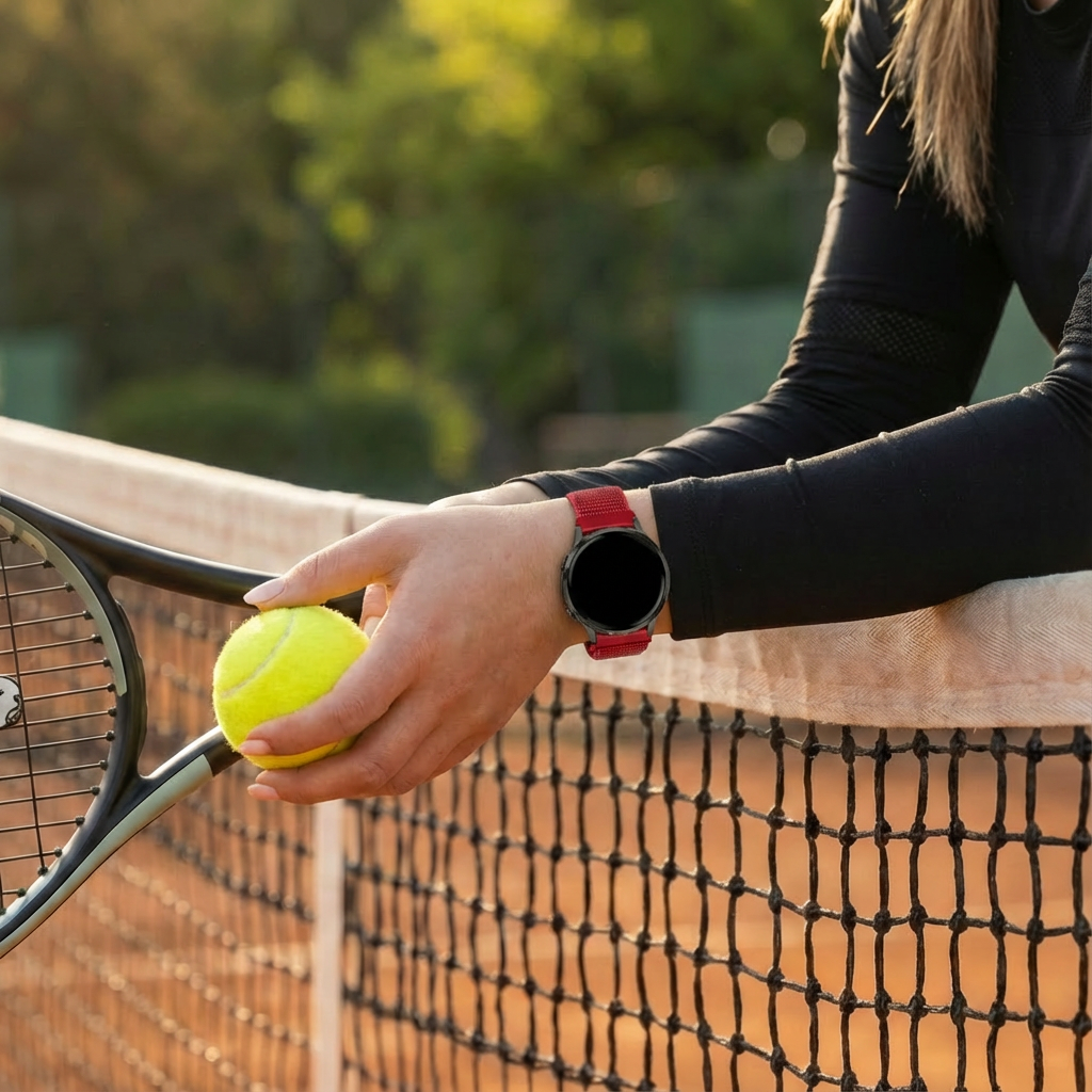 Bandz Correa nylon Loop Garmin Venu 2 Plus (rojo)