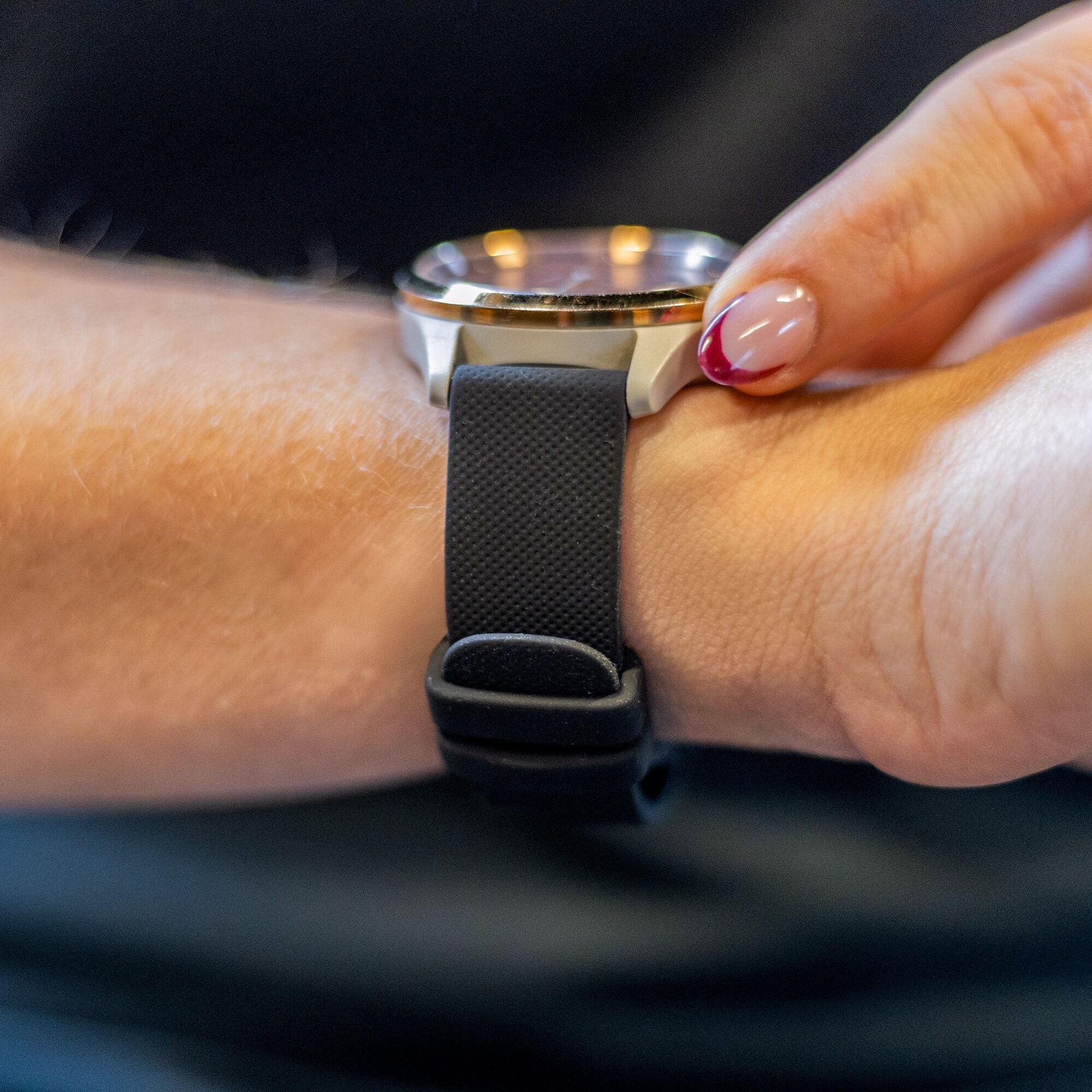 Correa silicona universal 18mm (negro)