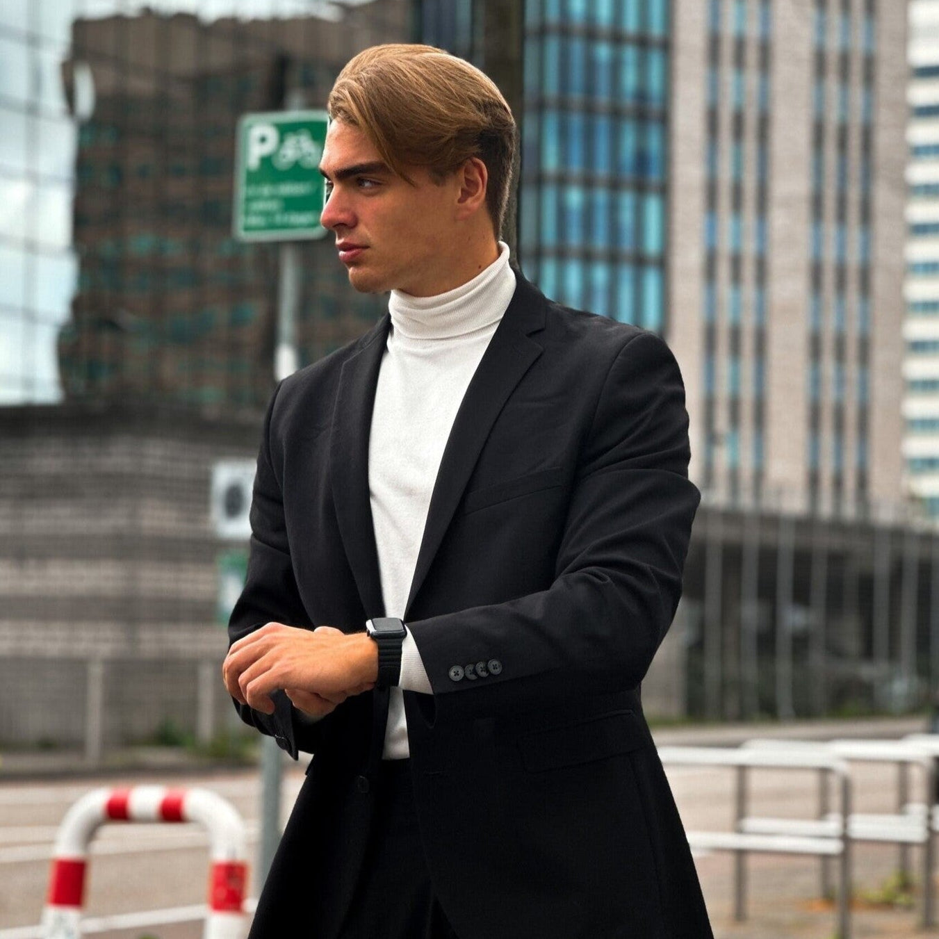 Correa silicona magnético Apple Watch (negro)