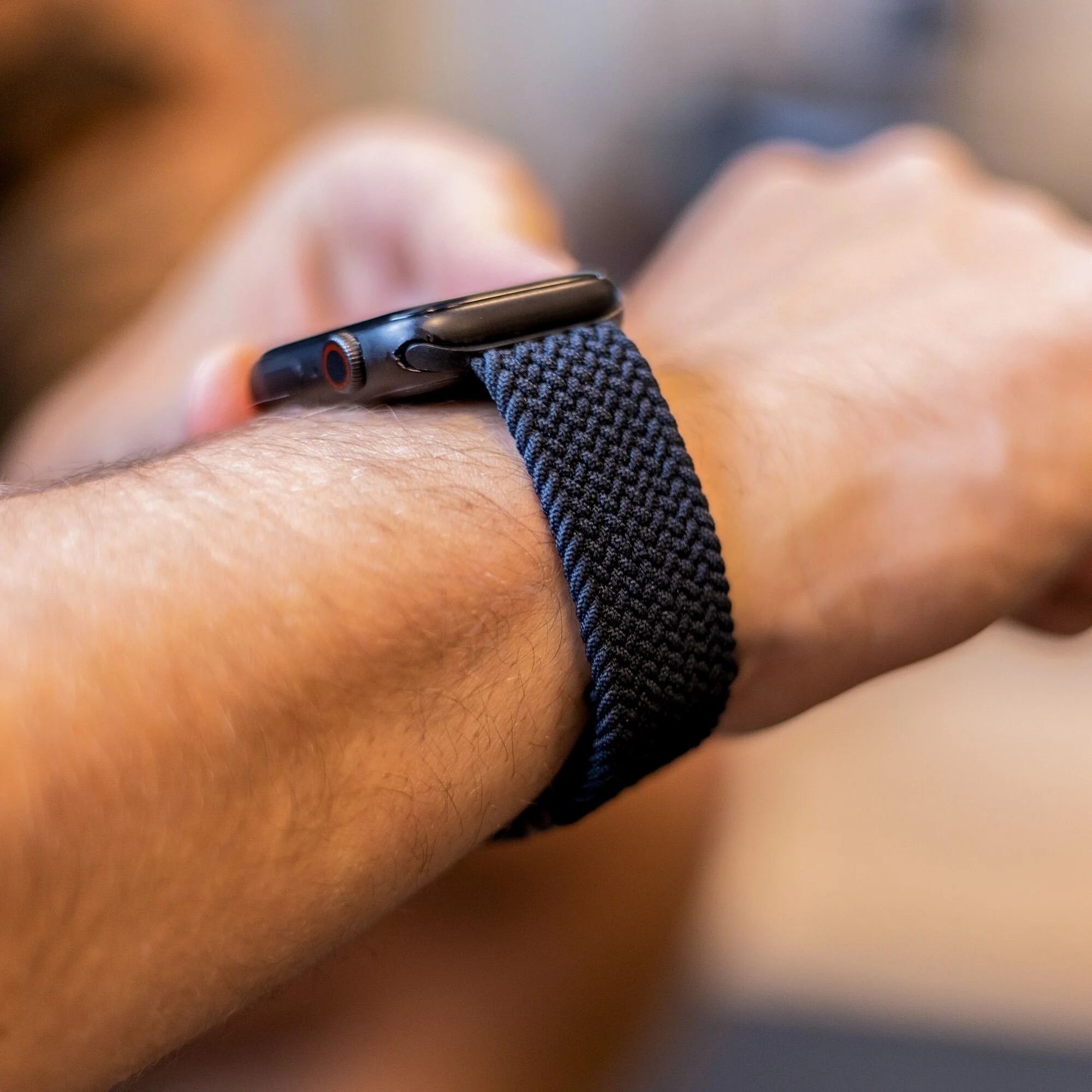 Correa trenzada Apple Watch (carbón)