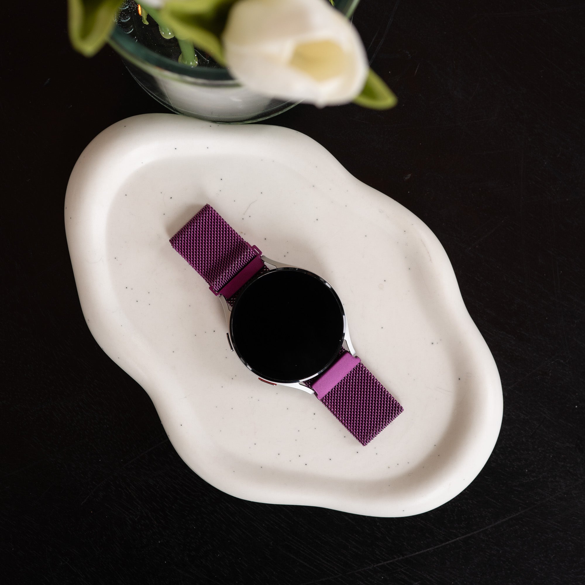 Correa milanesa Samsung Galaxy Watch 4 40 mm (morada)