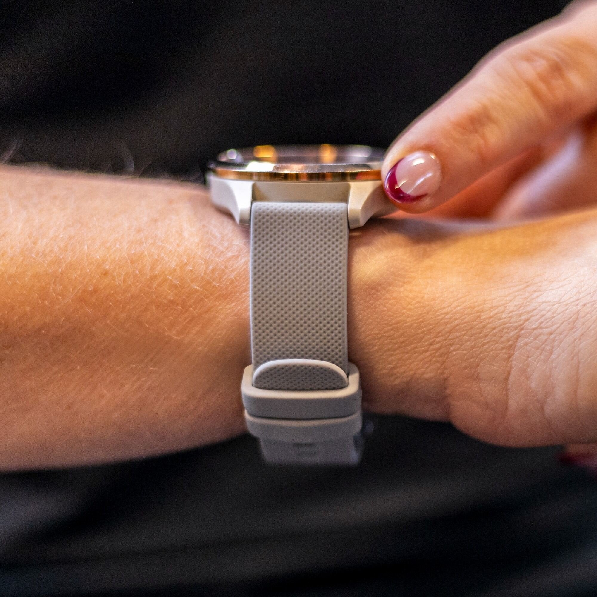 Correa silicona Huawei Watch GT 5 Pro 42mm (gris)