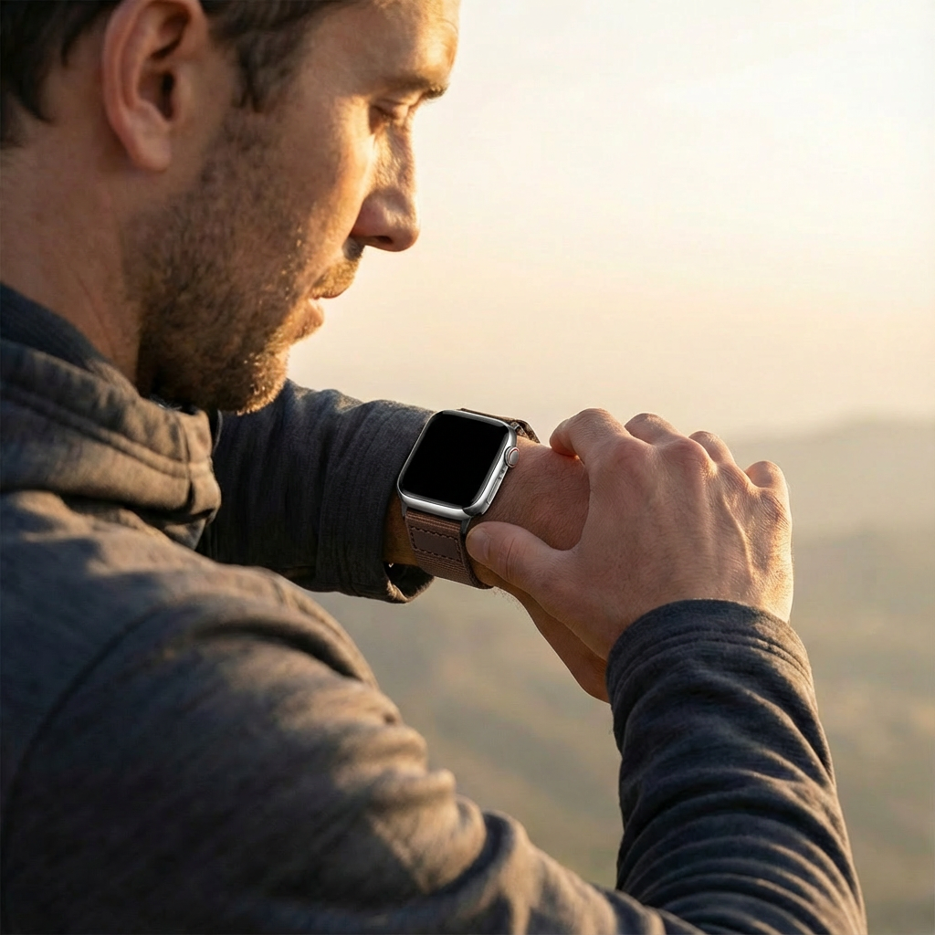 Correa lona Apple Watch (marrón)