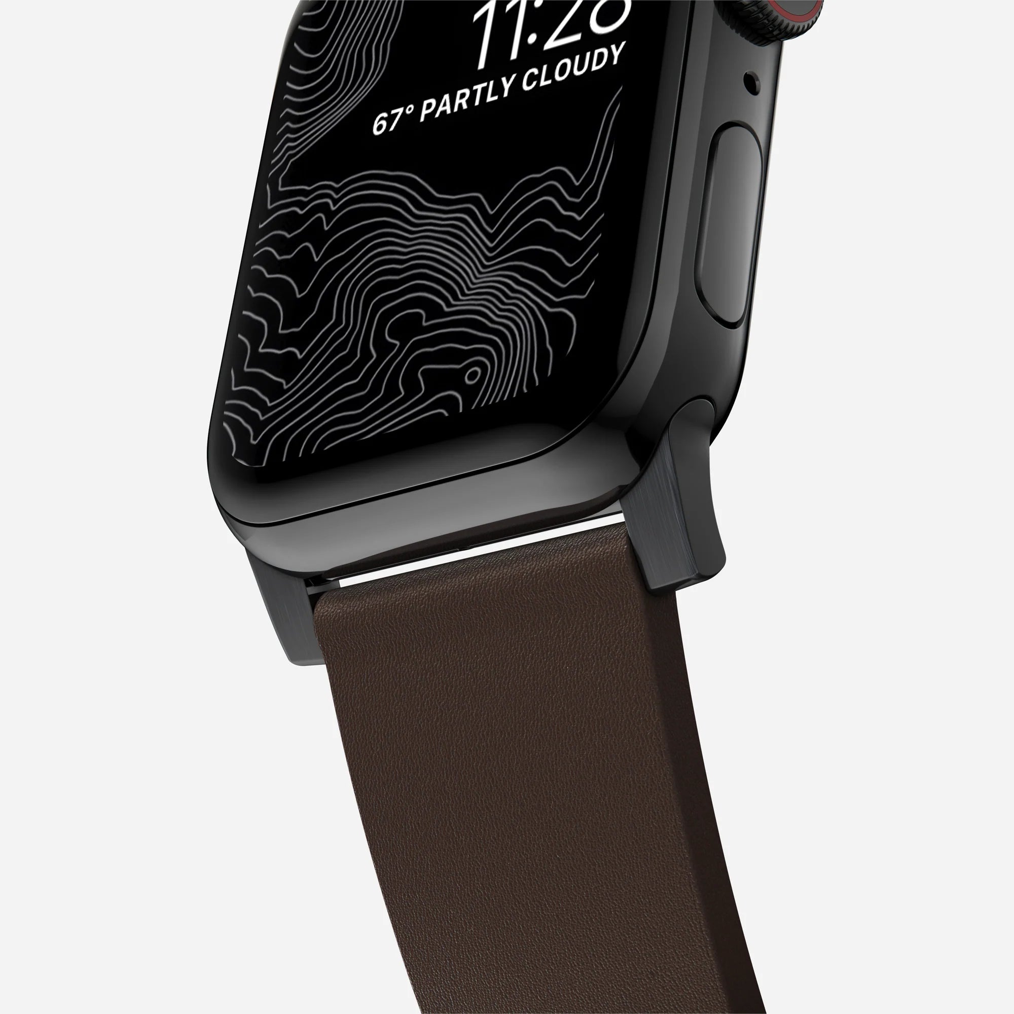 Nomad Correa hibrida Apple Watch Active Pro (marrón/negro)