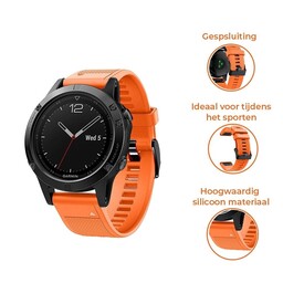 Correa silicona outdoor Garmin Instinct 3 - 45mm (naranja)