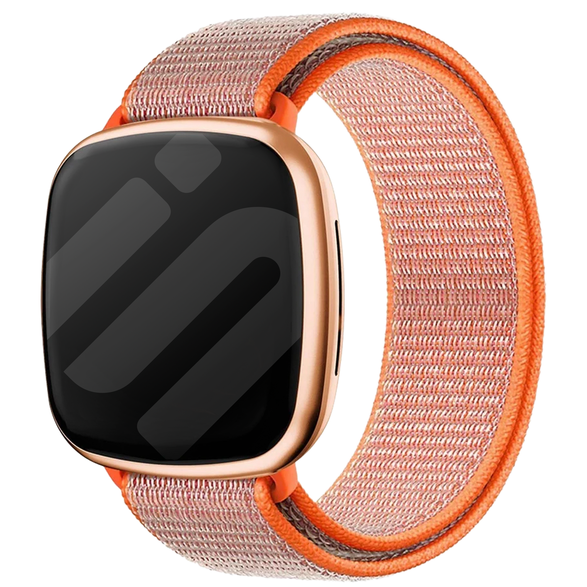 Fitbit Versa 3 Nylon Strap (Orange)