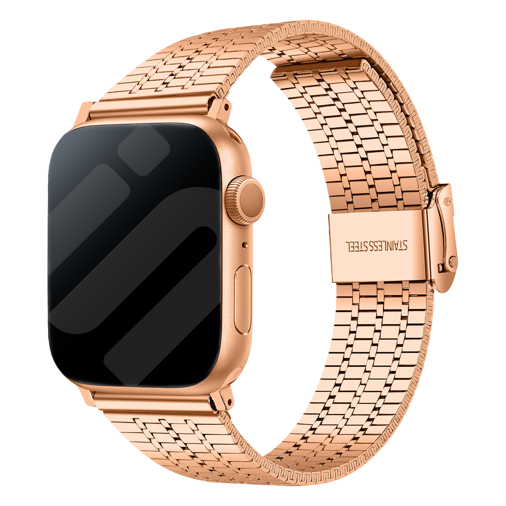 Correa acero inoxidable Apple Watch (oro rosa)