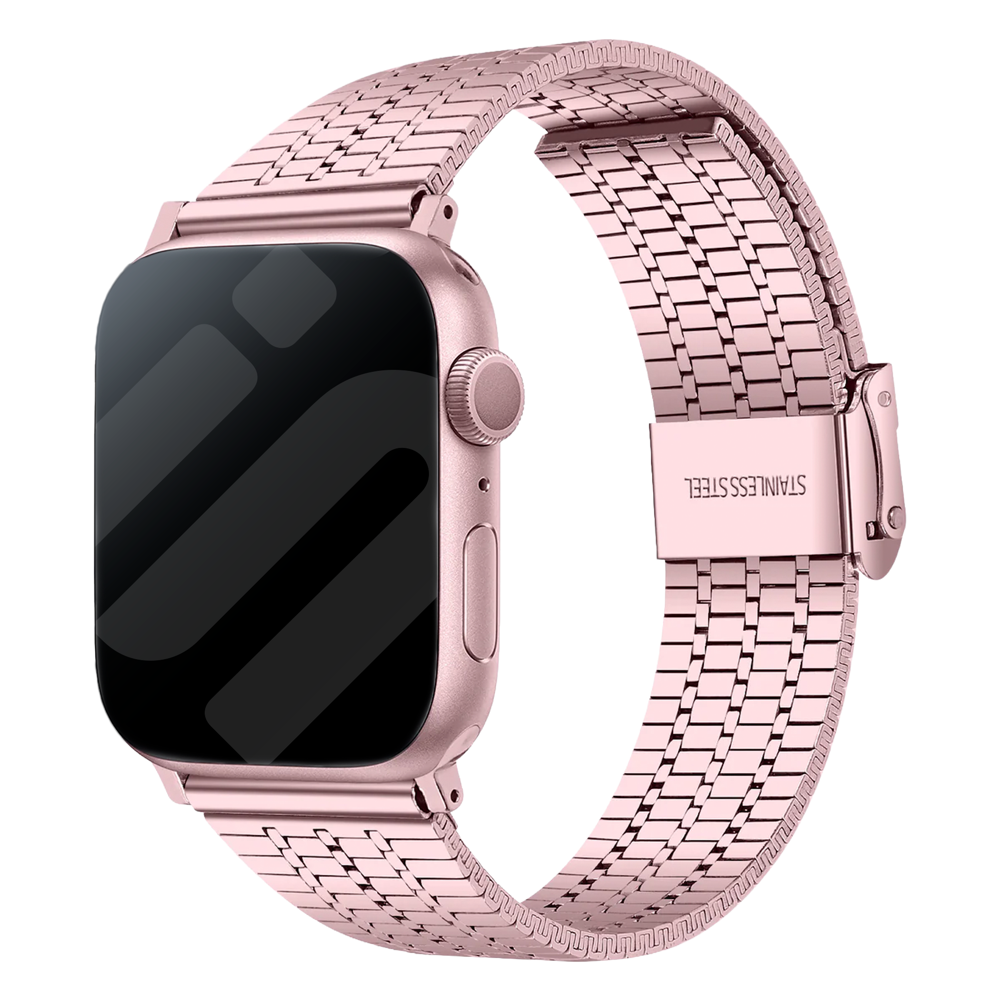Correa acero inoxidable Apple Watch (rosa)