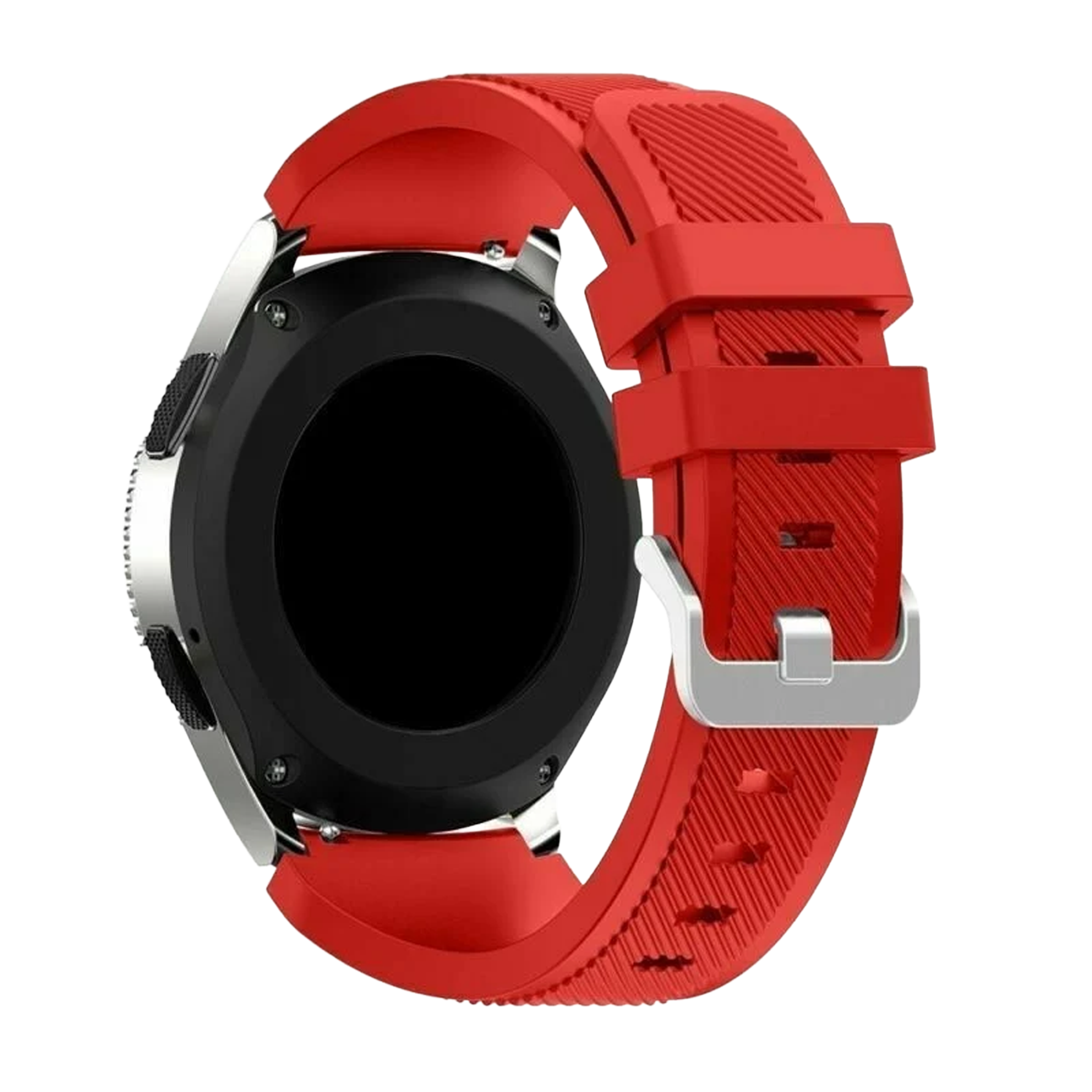 Watch Strap 22mm Silicone - Quick Release (Red)