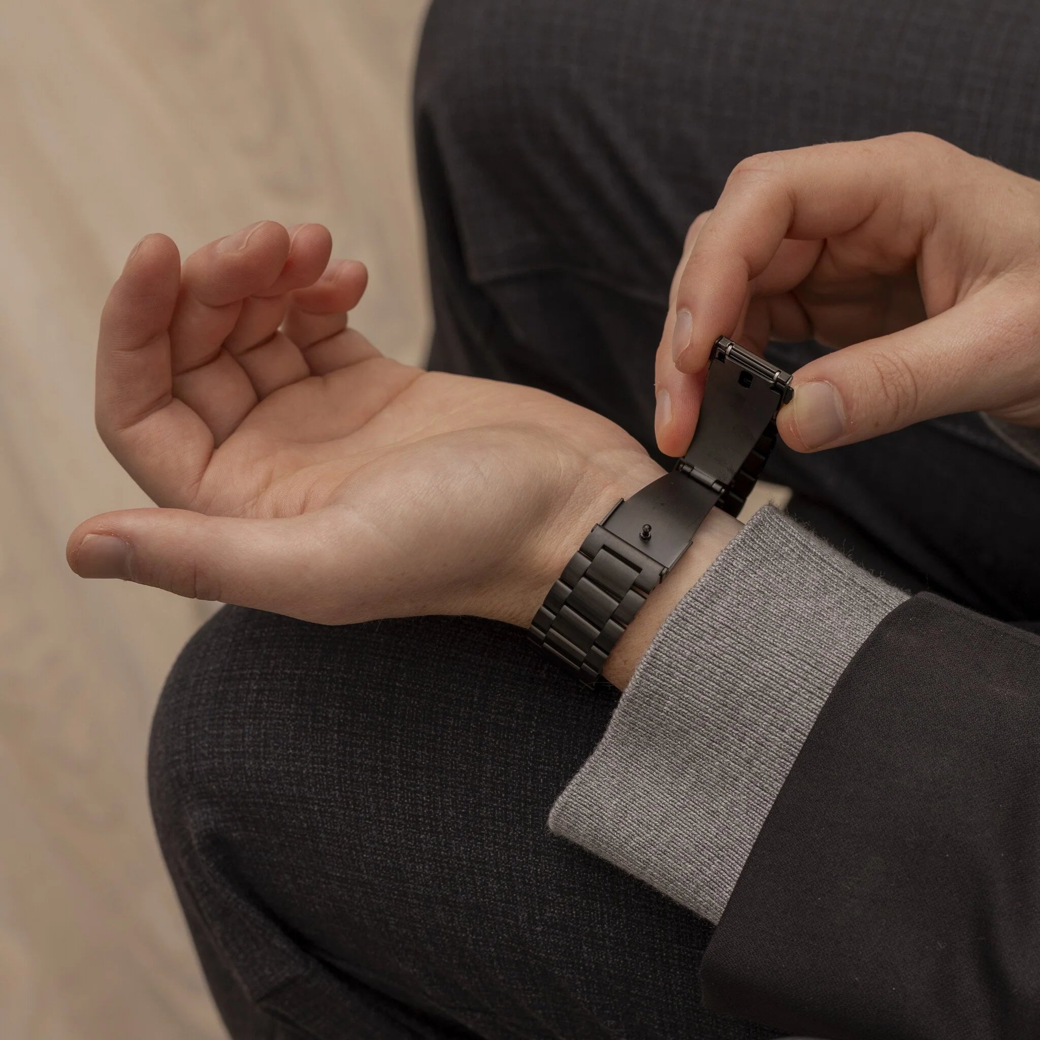 Samsung Gear Sport Steel Strap (Black)