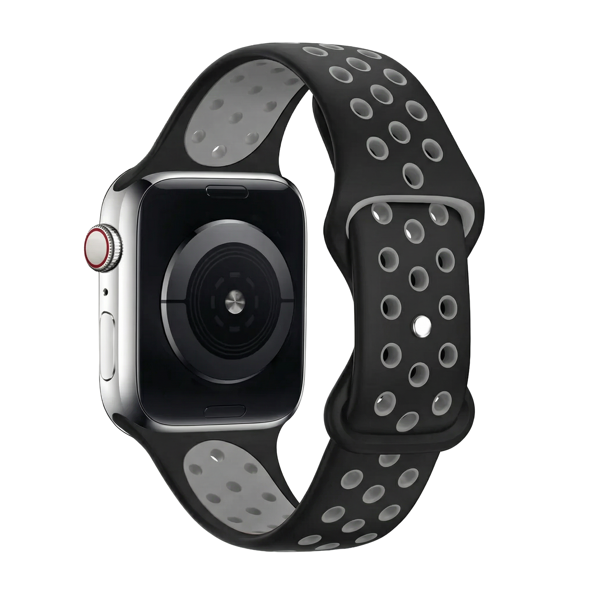 Correa Apple Watch deportiva (negra/gris)