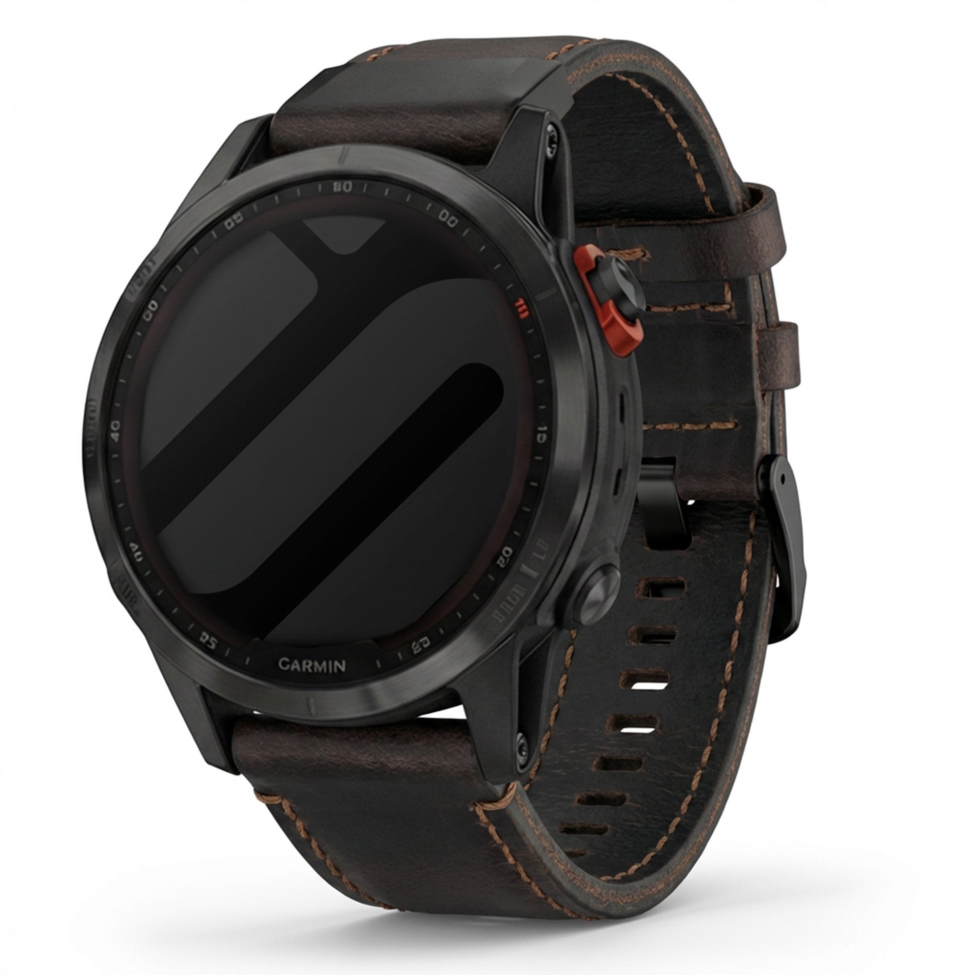 Correa cuero Garmin Fenix 7 (marrón oscuro)
