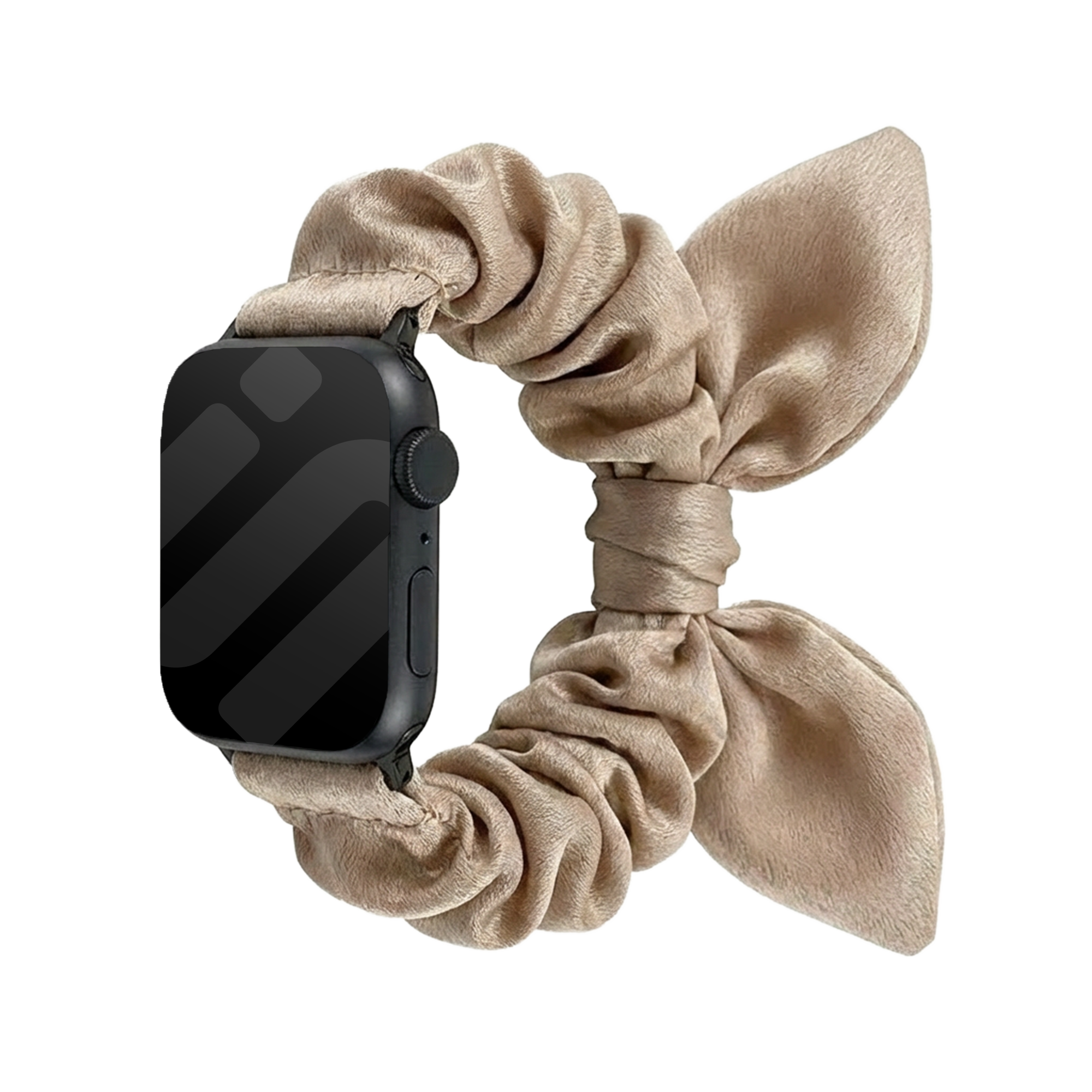 Apple Watch Scrunchie Butterfly Strap (Beige)