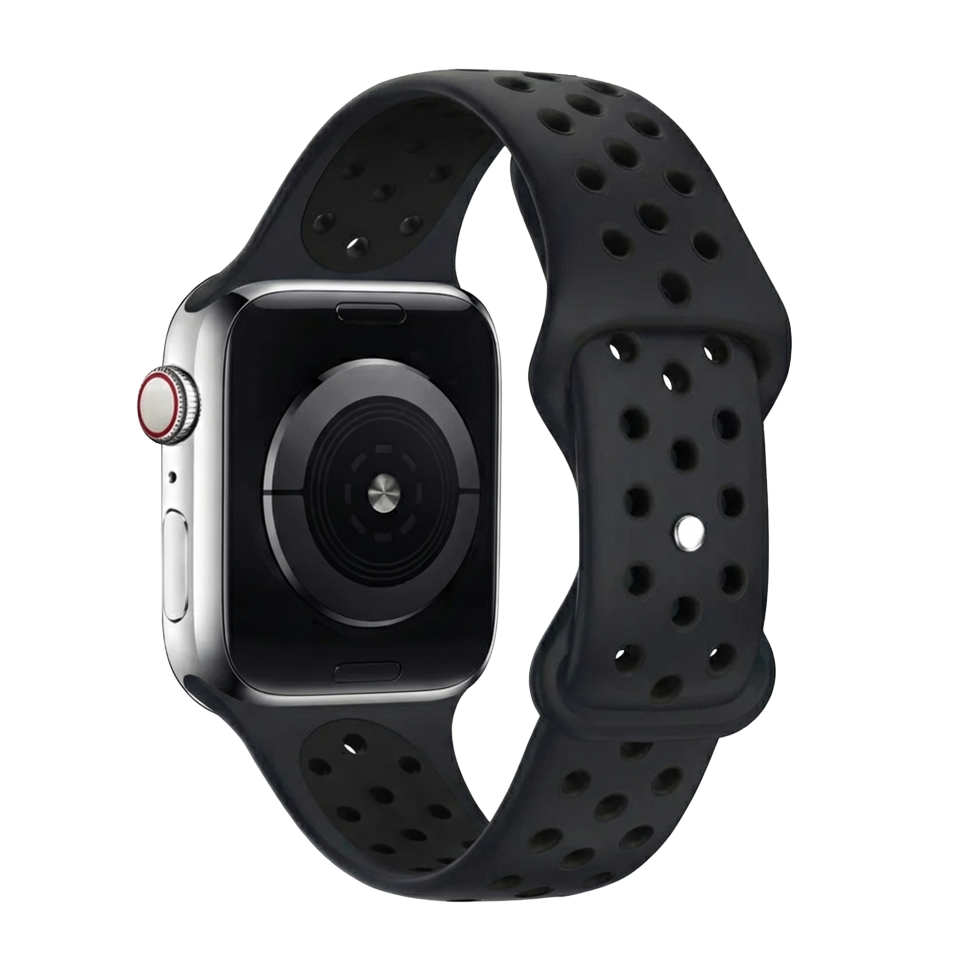 Correa deportiva Apple Watch (gris oscuro/negro)
