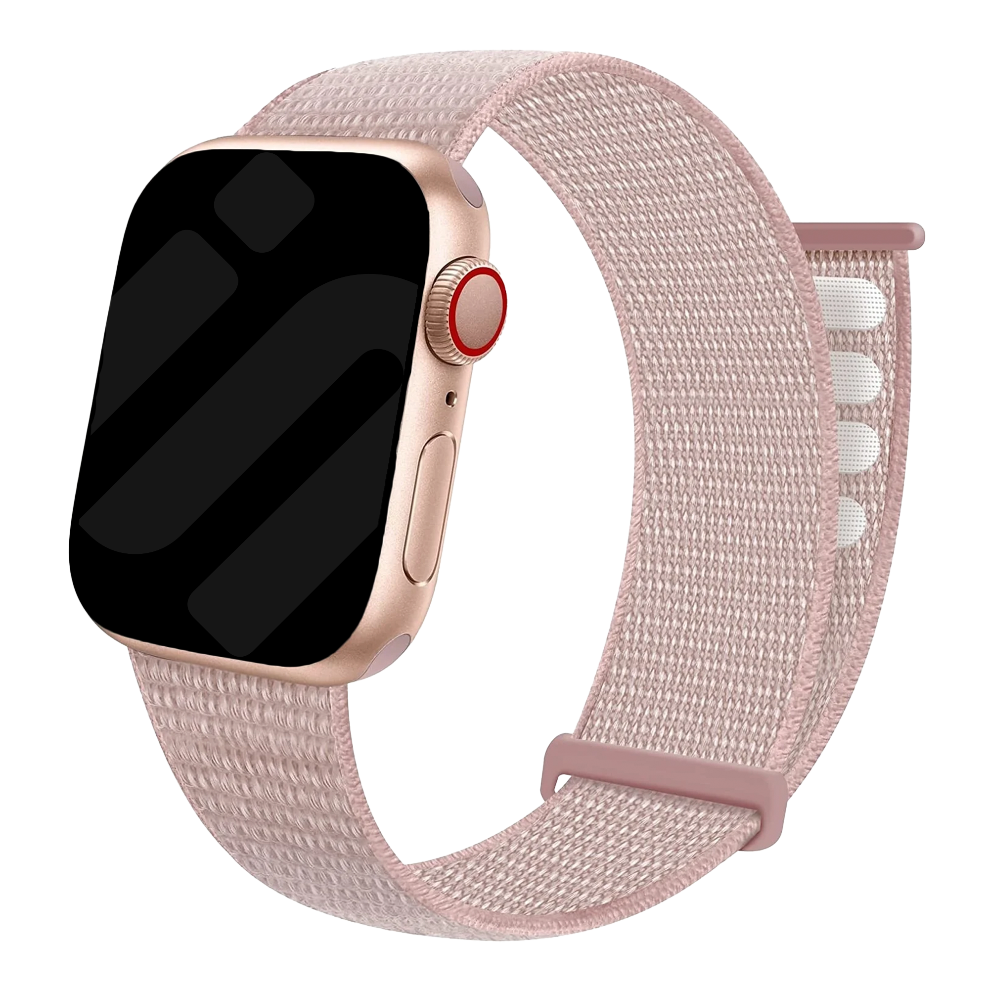 Correa nylon con hebilla Apple Watch (rosa claro)